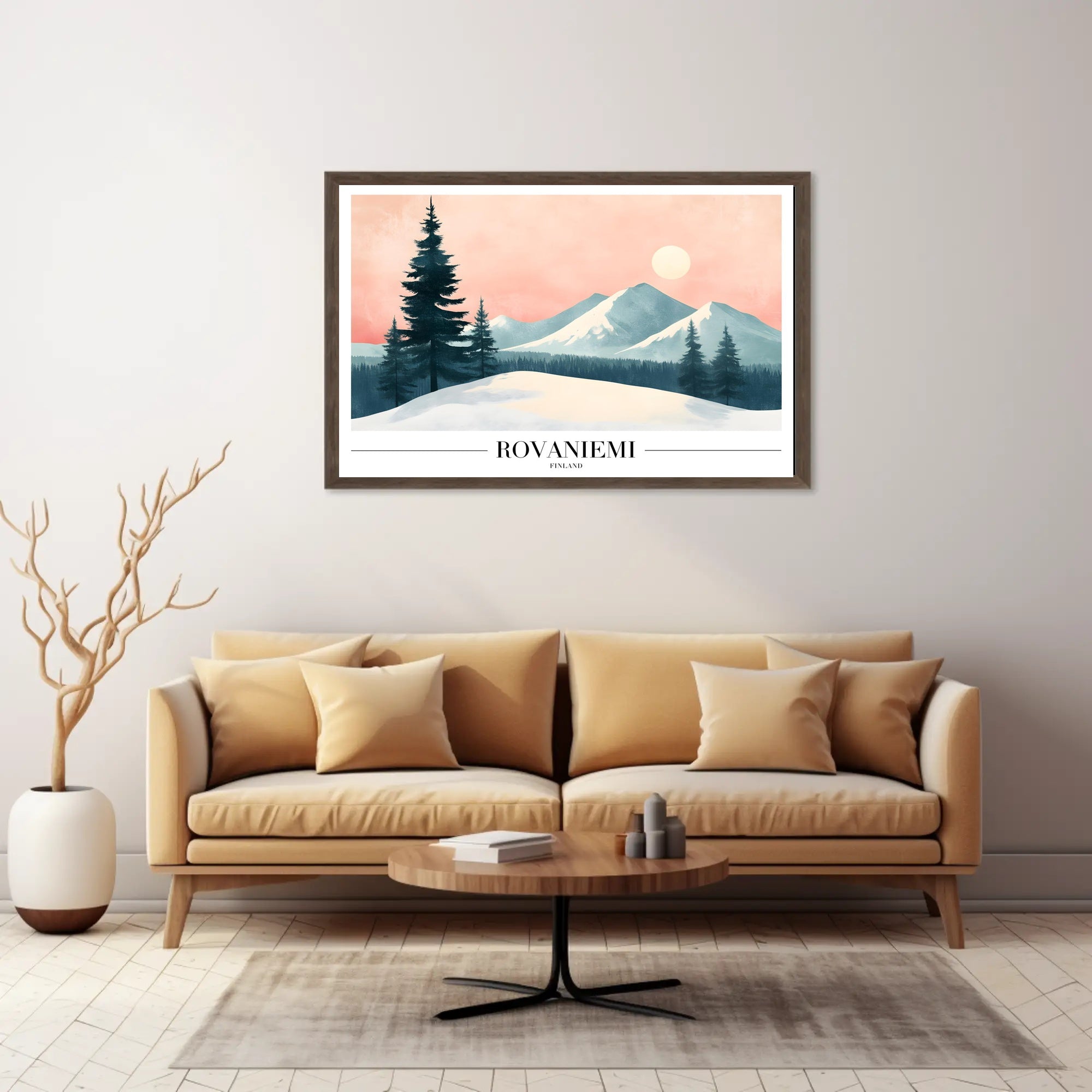 Serene Winter Landscape Nordic Travel Poster PosterGoat