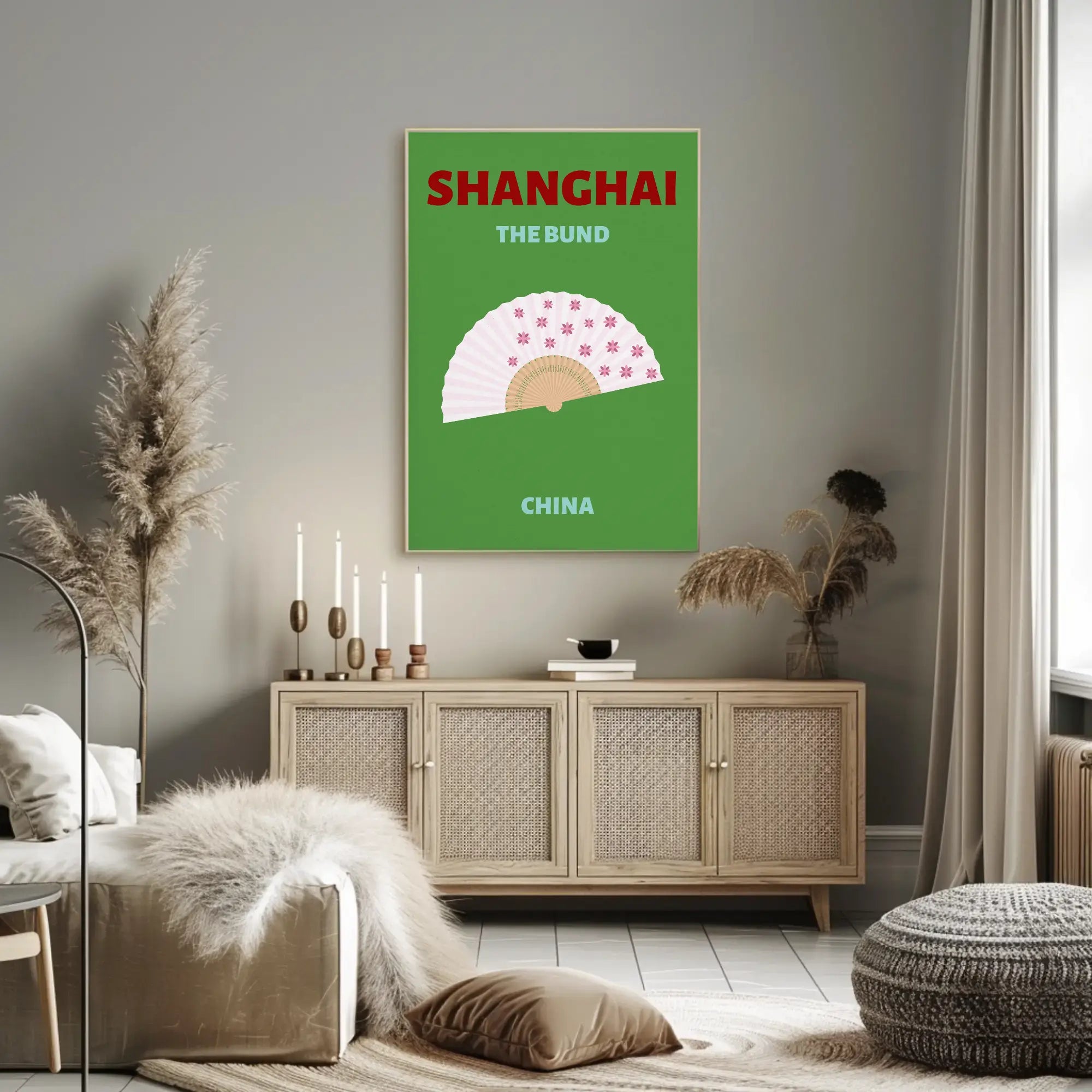 Shanghai The Bund Elegance Cultural or Heritage Poster PosterGoat