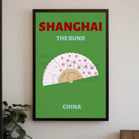 Shanghai The Bund Elegance Cultural or Heritage Poster PosterGoat