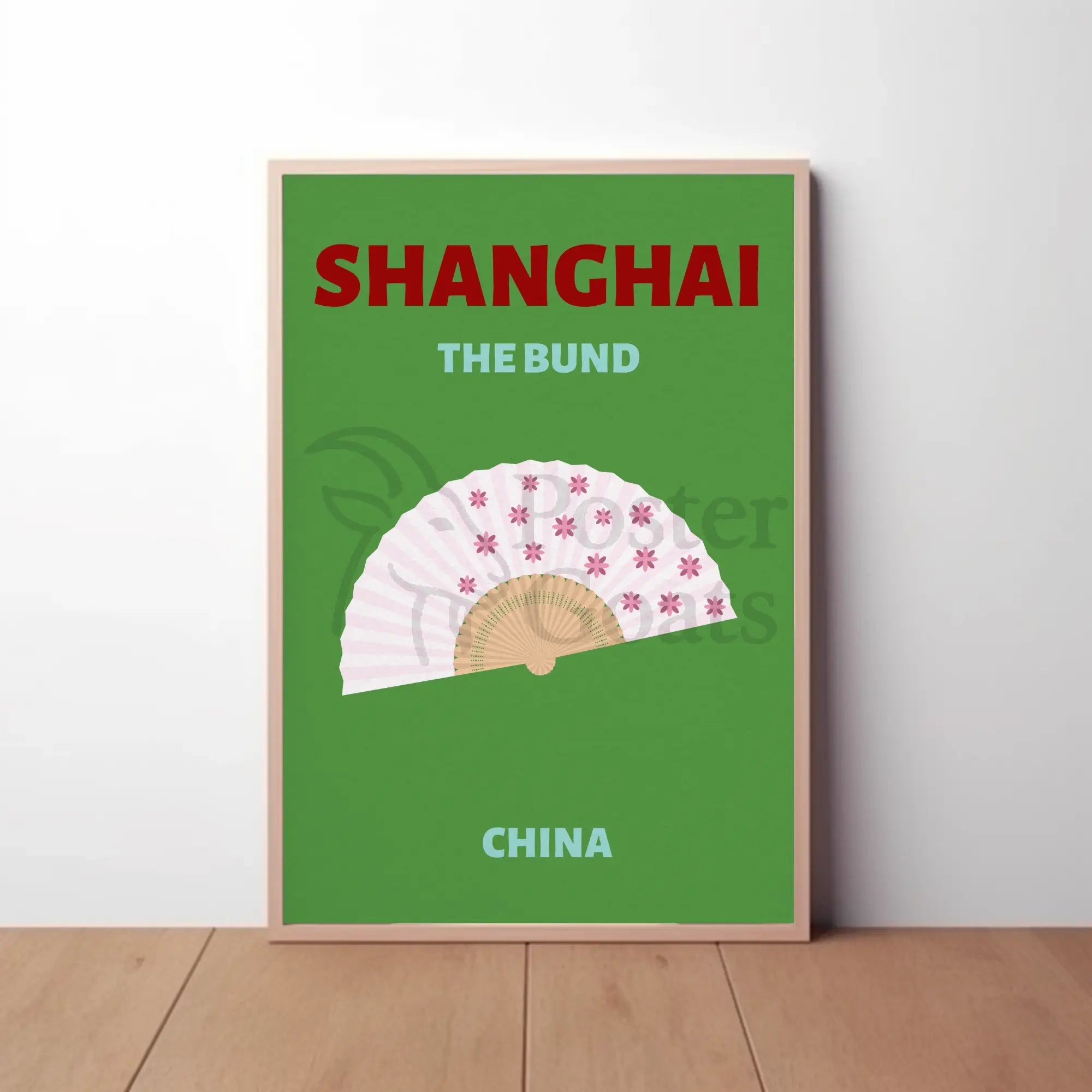 Shanghai The Bund Elegance Cultural or Heritage Poster PosterGoat
