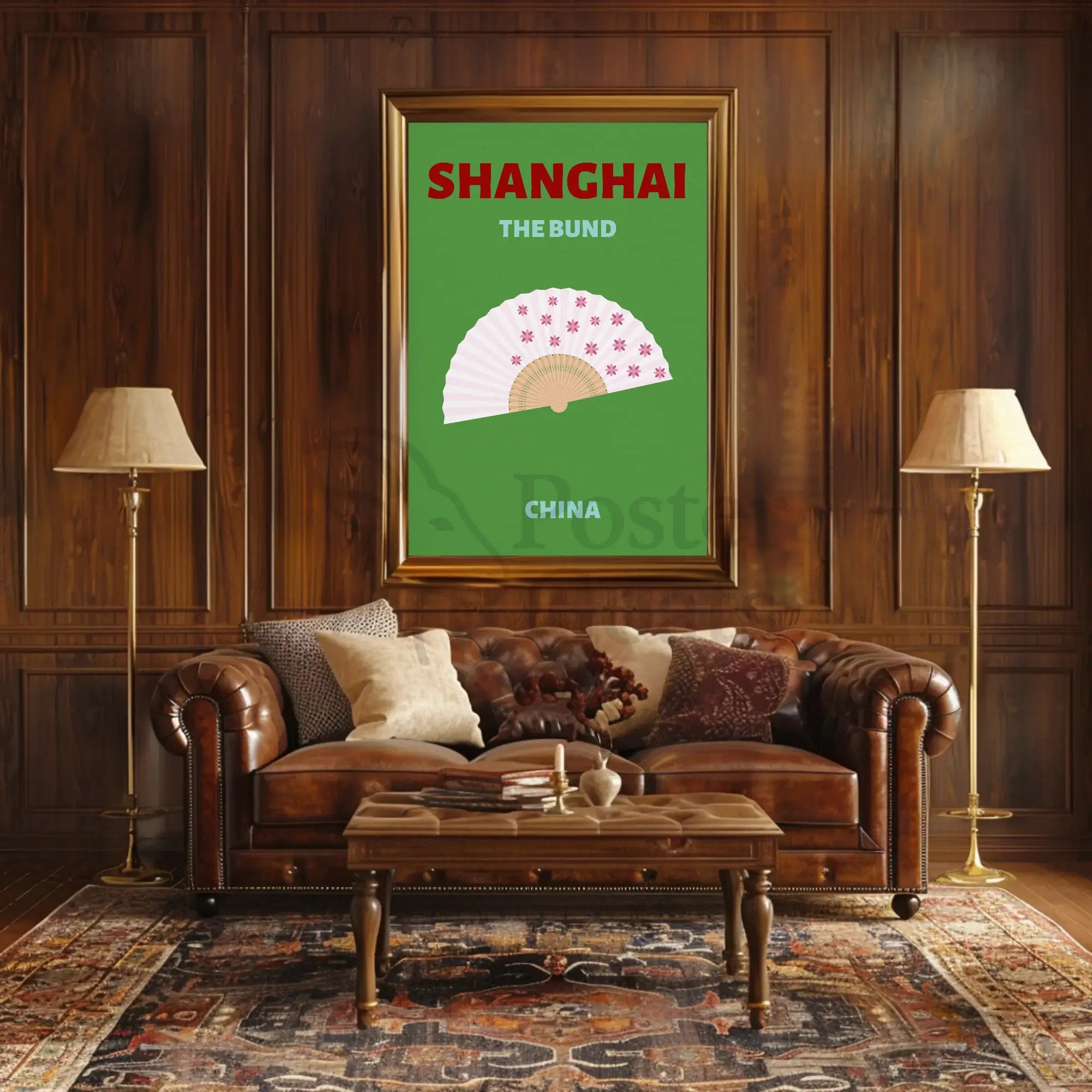 Shanghai The Bund Elegance Cultural or Heritage Poster PosterGoat