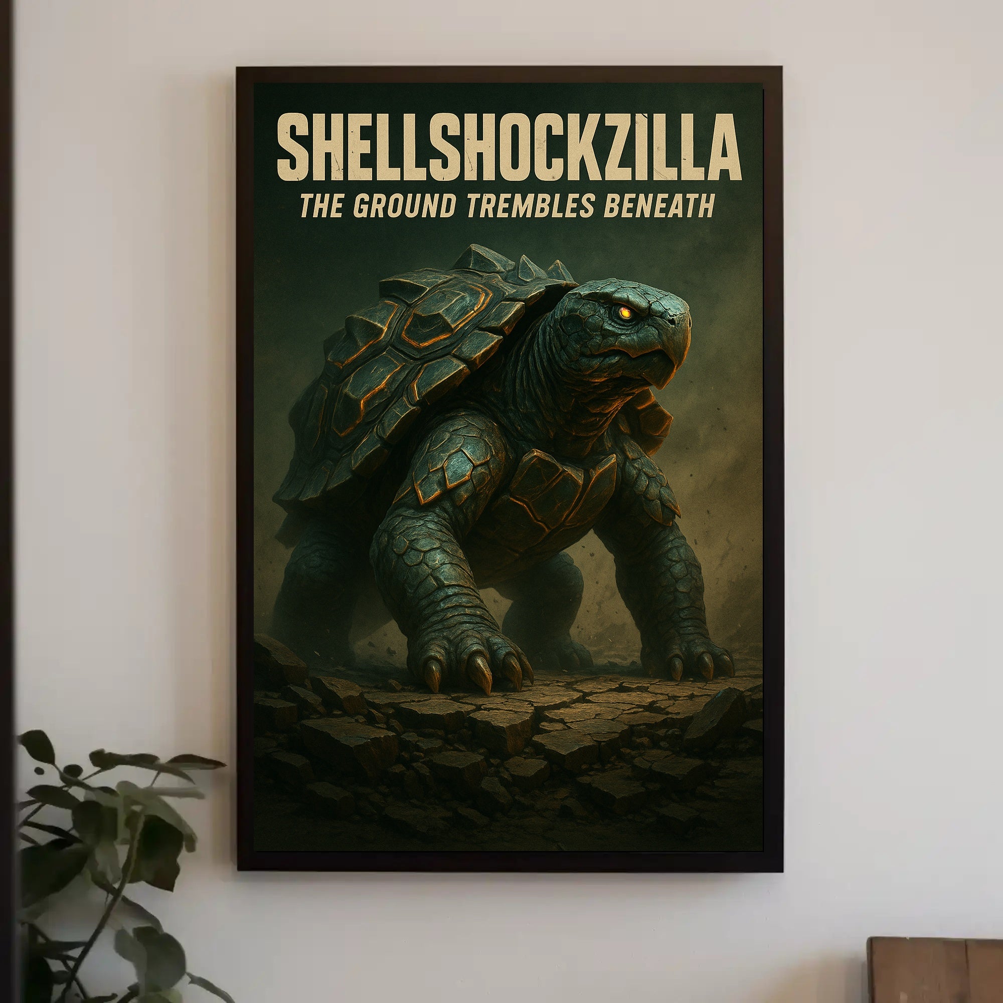 Shellshockzilla The Ground Trembles Poster PosterGoat