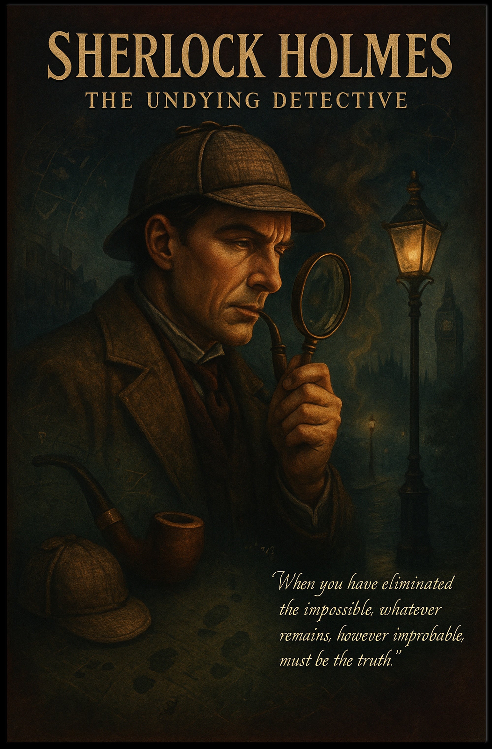 Sherlock Holmes The Undying Detective Poster PosterGoat
