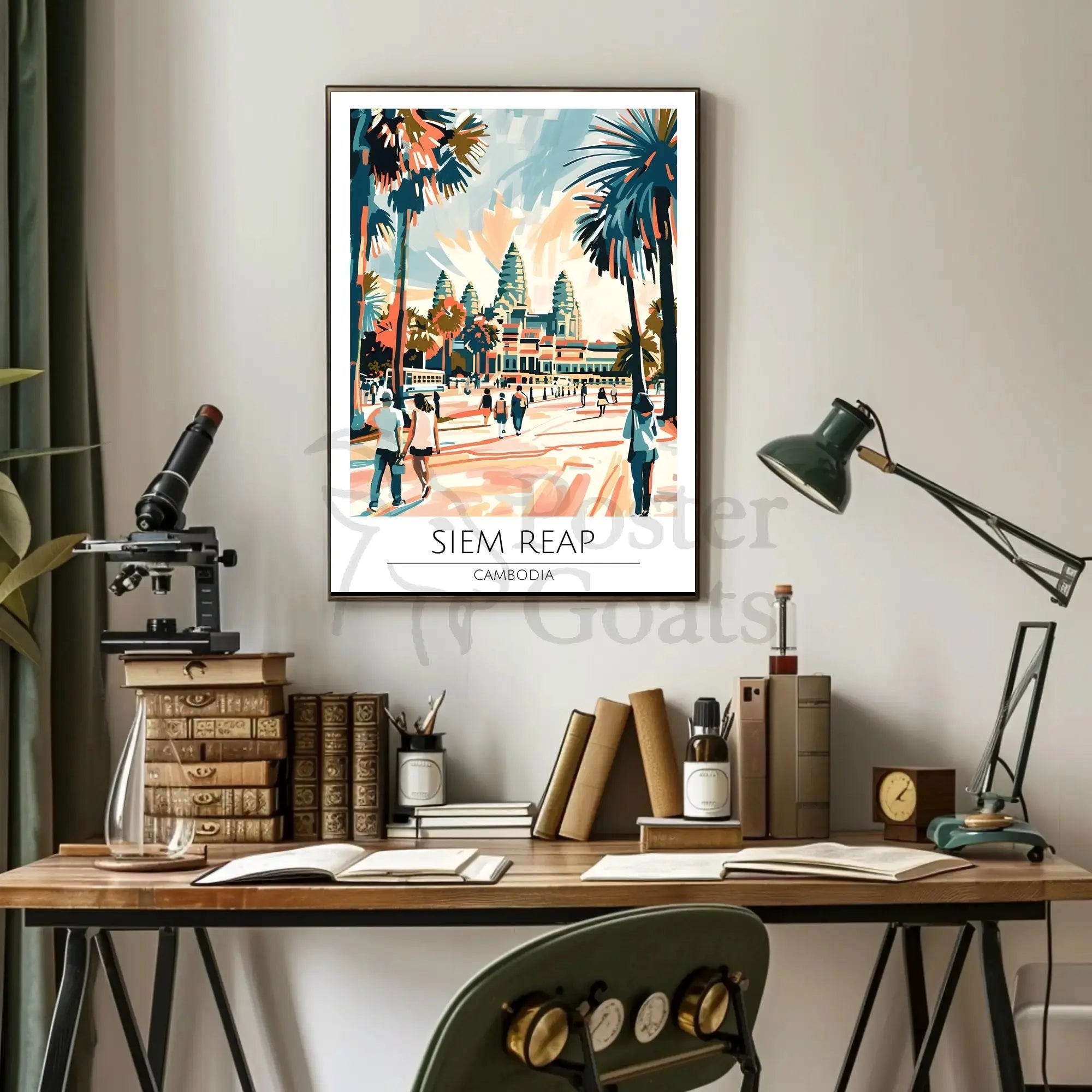 Siem Reap Adventure Travel Poster PosterGoat