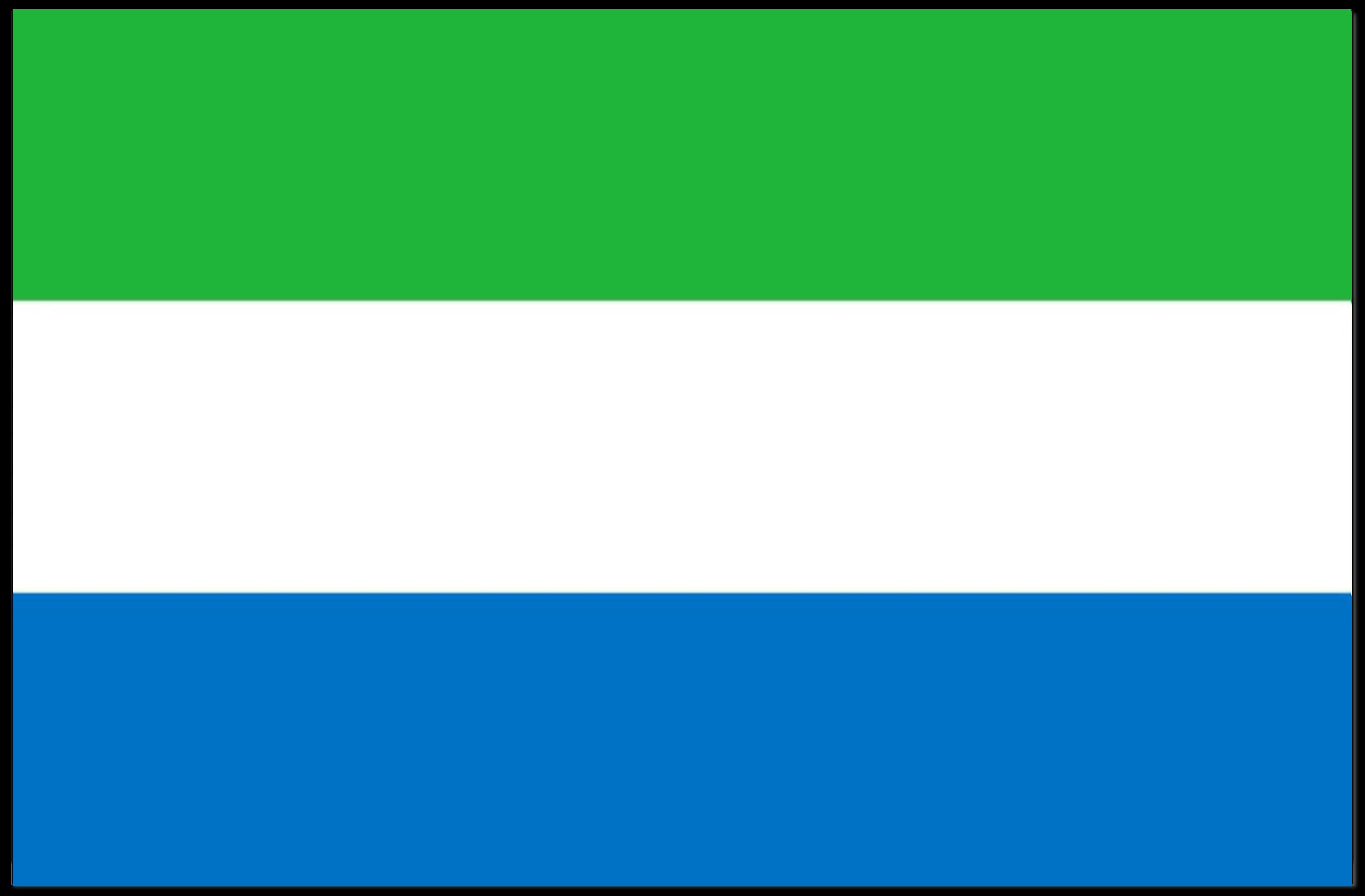 Sierra Leone Flag Modern Minimalist Country Flag Poster PosterGoat