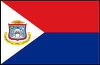 Sint Maarten National Flag Poster for Patriotic Display PosterGoat