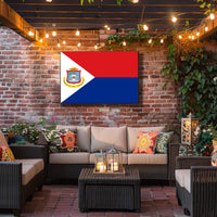 Sint Maarten National Flag Poster for Patriotic Display PosterGoat