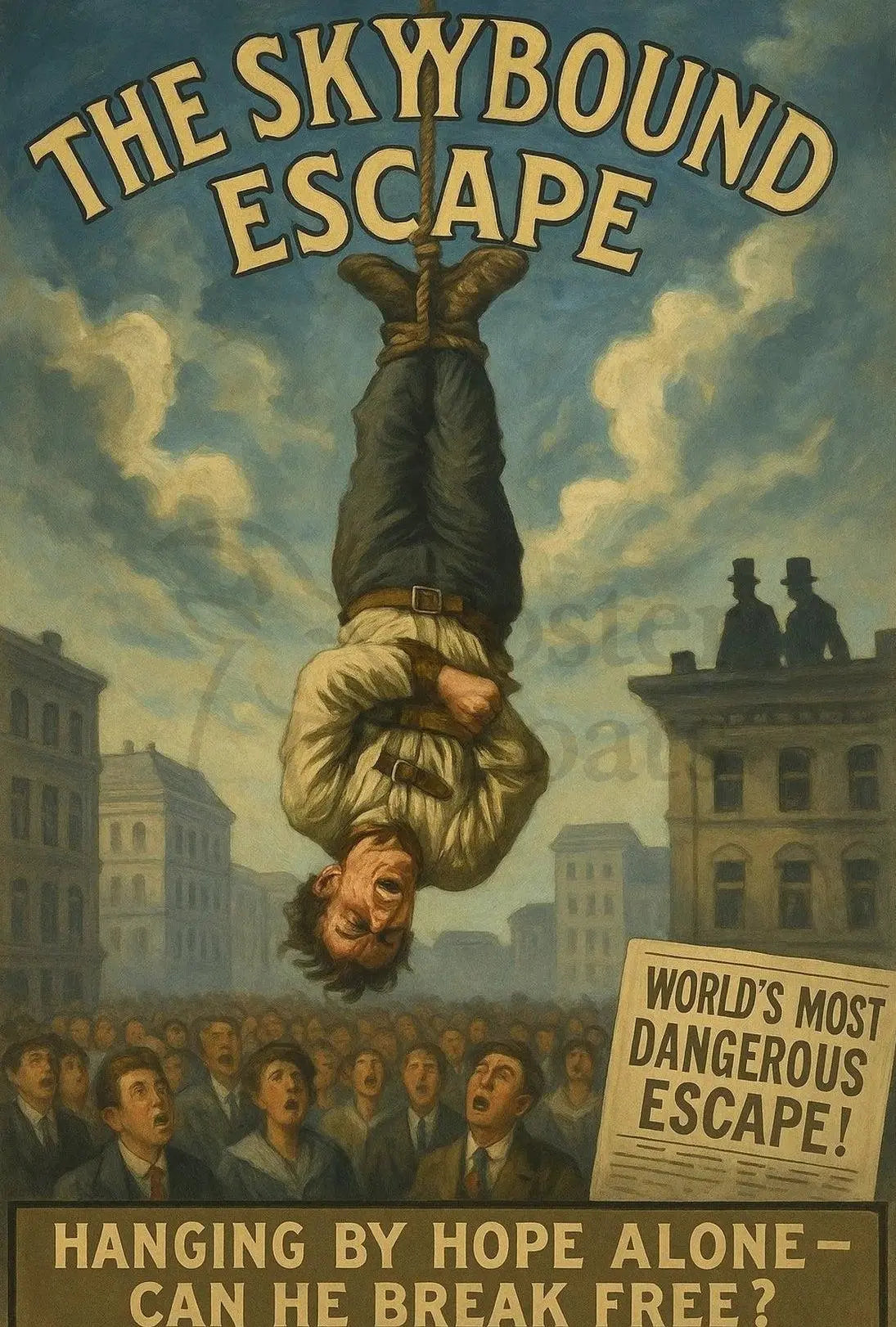 Skybound Escape Retro Magic Performance Poster PosterGoat