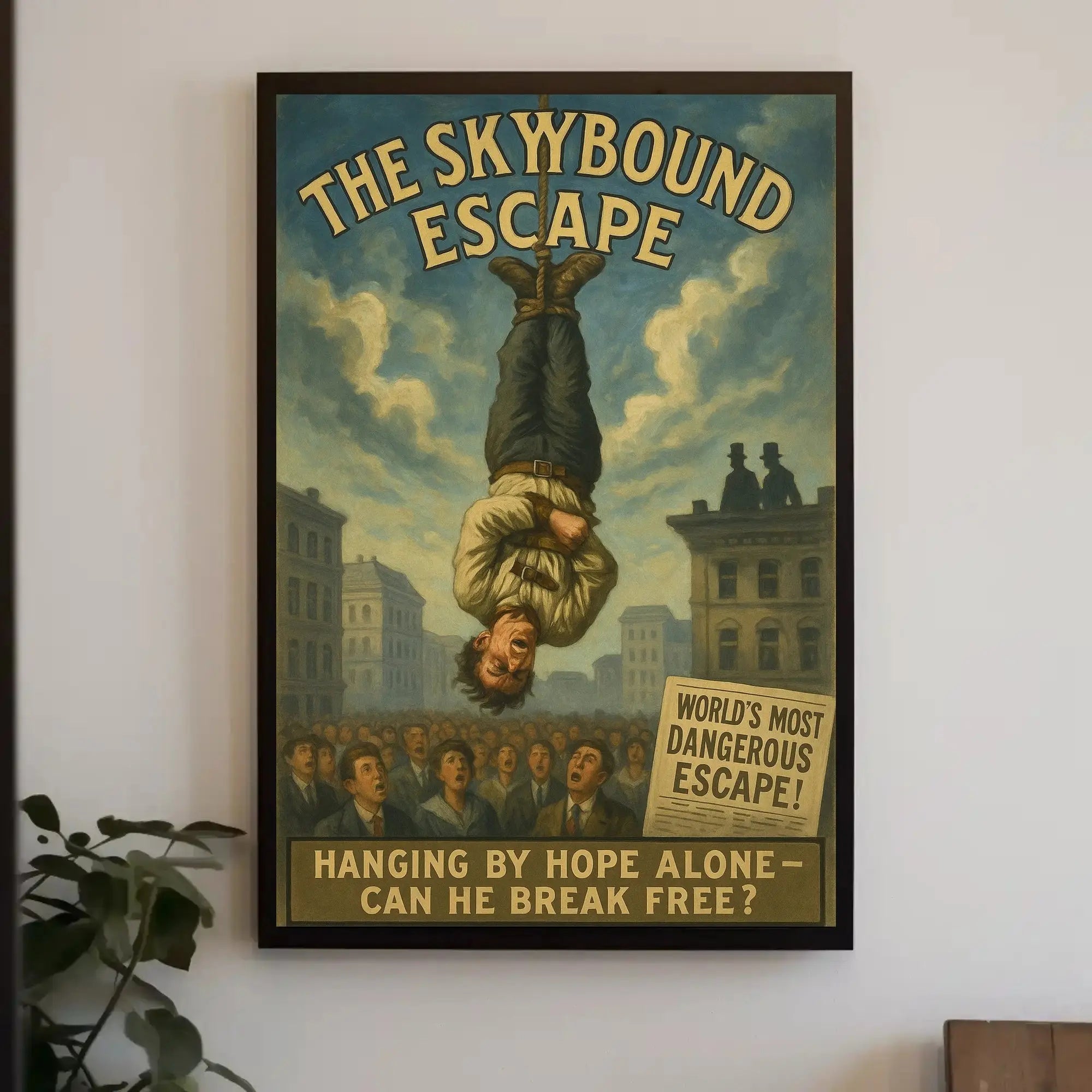 Skybound Escape Retro Magic Performance Poster PosterGoat