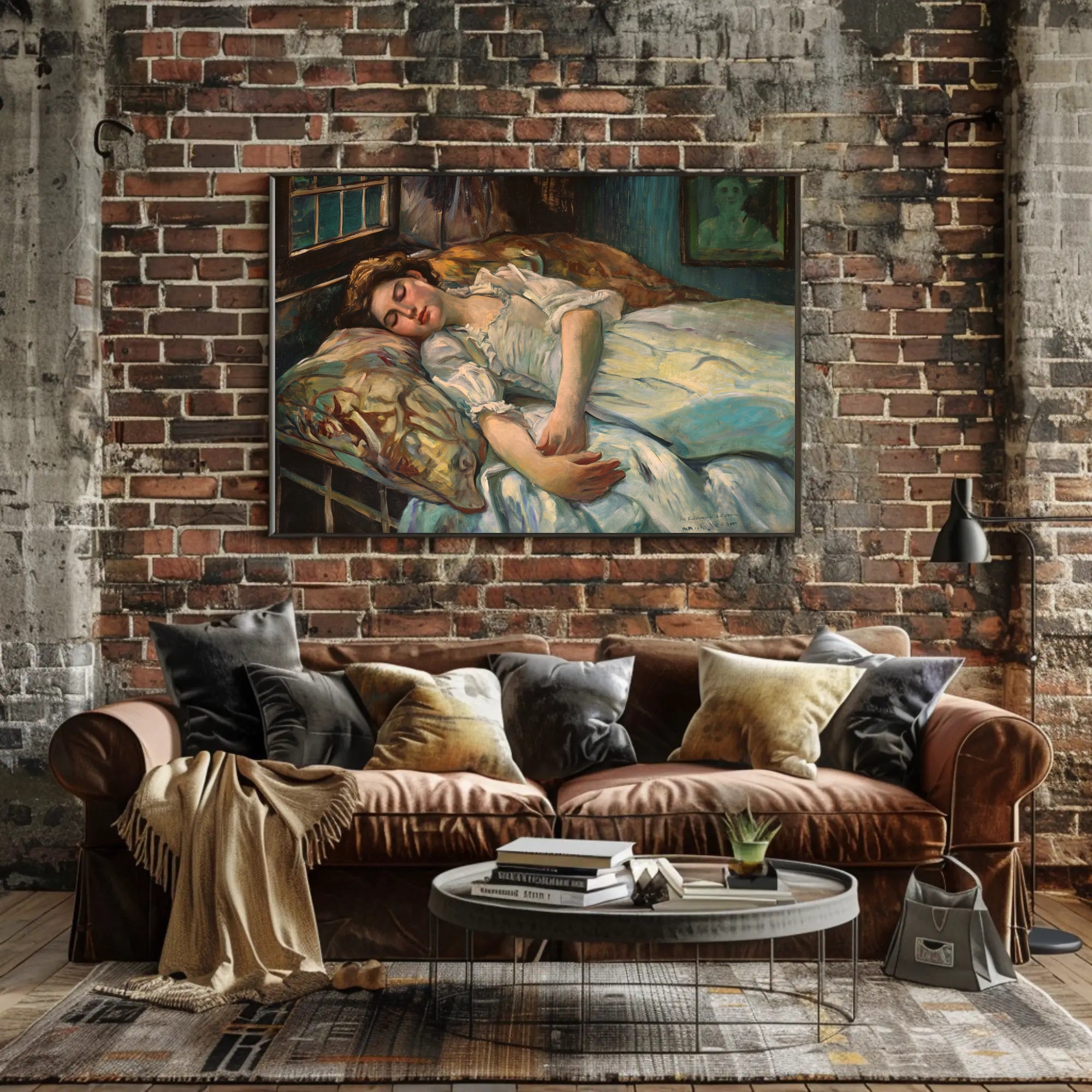 Sleeping Beauty in Tranquil Realism Art Poster PosterGoat