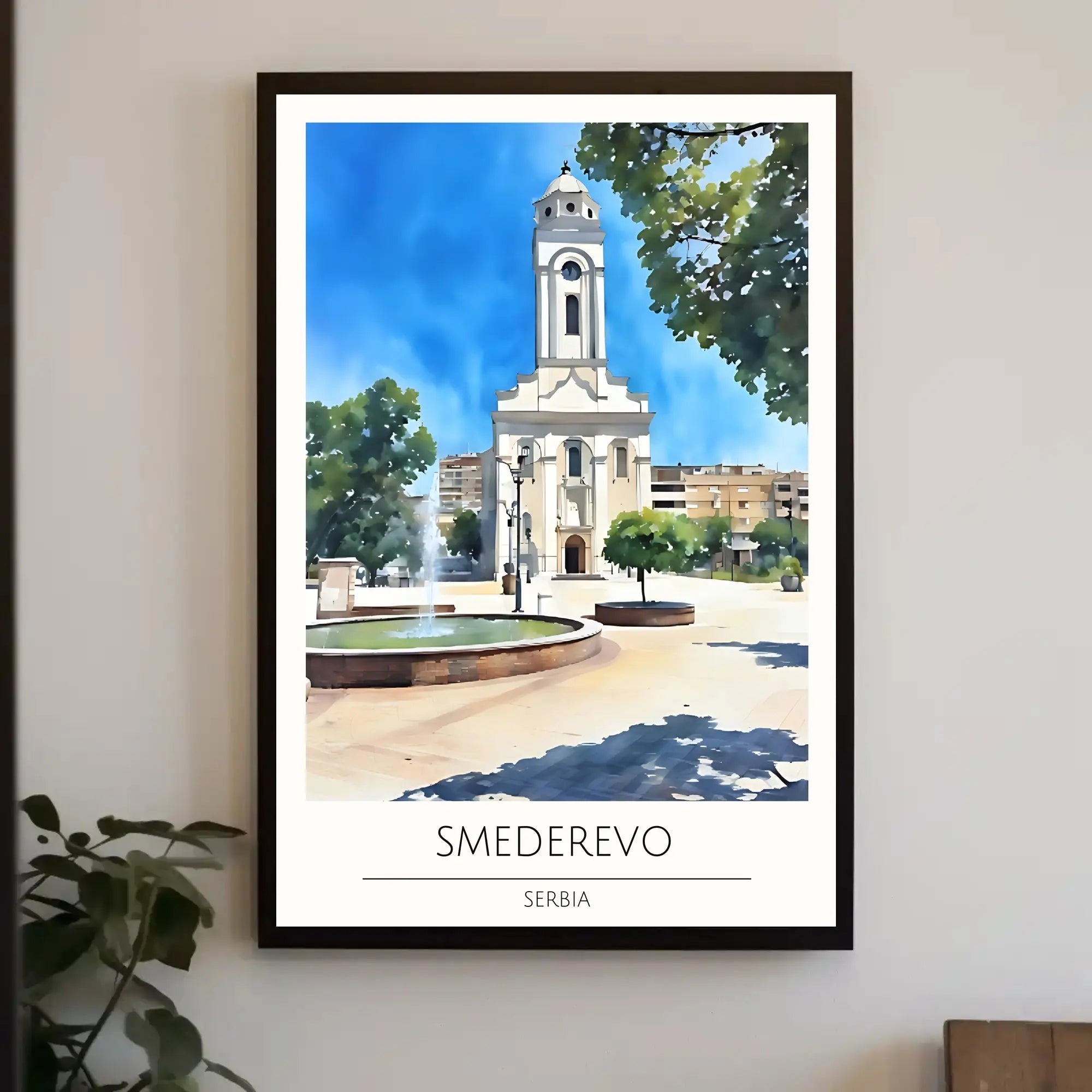 Smederevo Historical Charm Illustrated Travel Poster PosterGoat