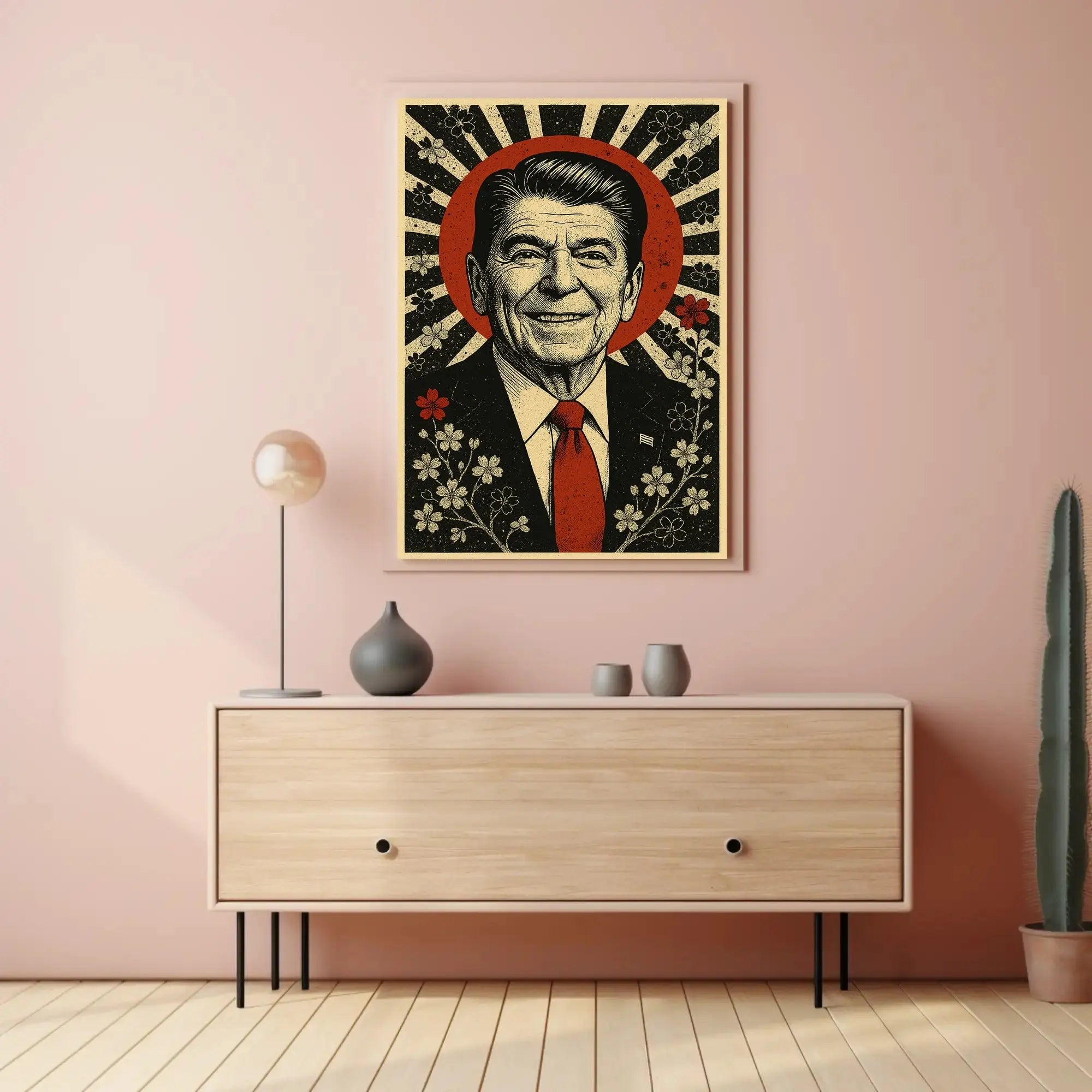 Smiling Leader Vintage Mid-Century Political Propaganda Poster PosterGoat