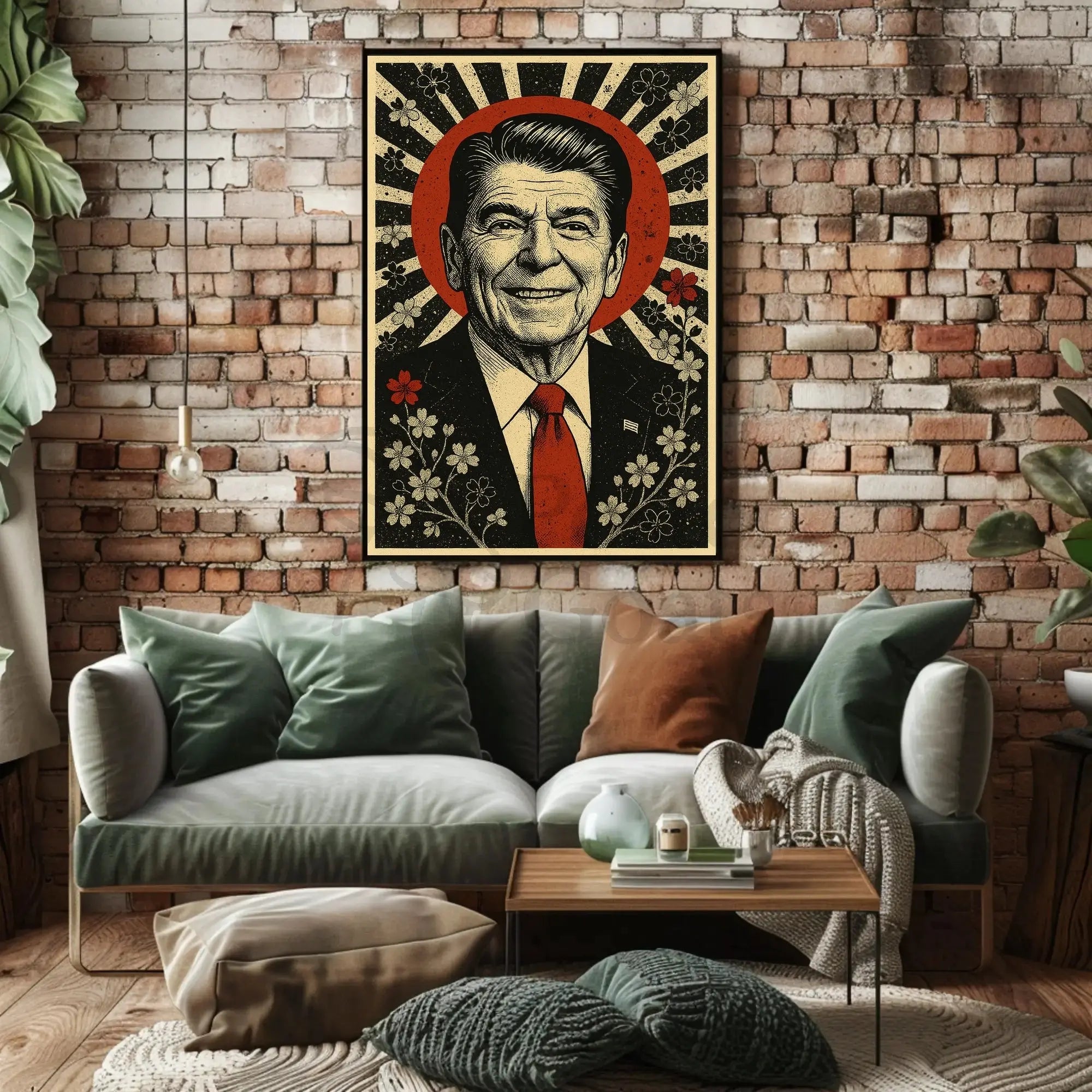 Smiling Leader Vintage Mid-Century Political Propaganda Poster PosterGoat