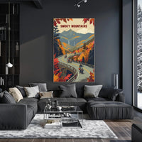 Smoky Mountains Autumn Adventure Travel Poster PosterGoat