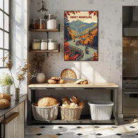 Smoky Mountains Autumn Adventure Travel Poster PosterGoat