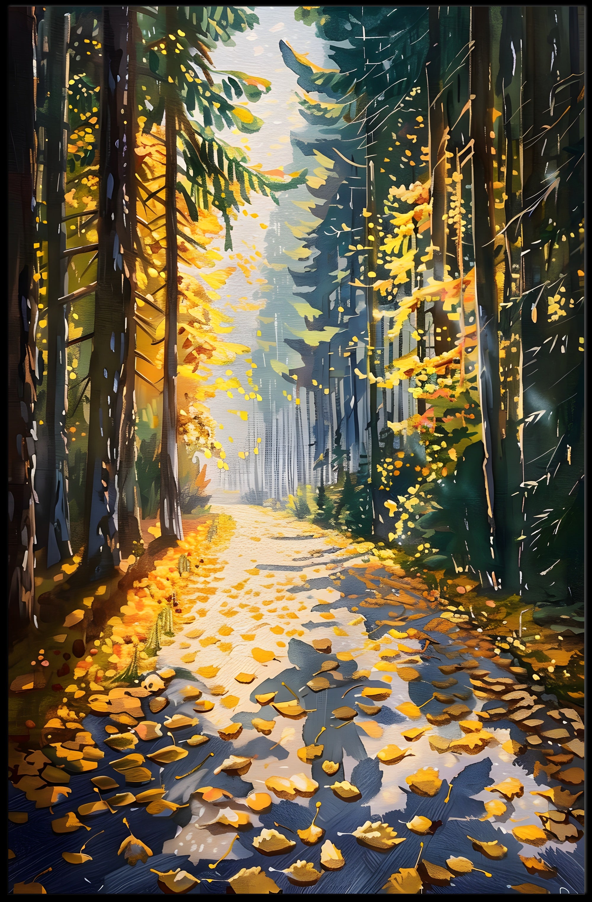 Snow-Capped Mountain in Serene Wilderness National Park Poster PosterGoat