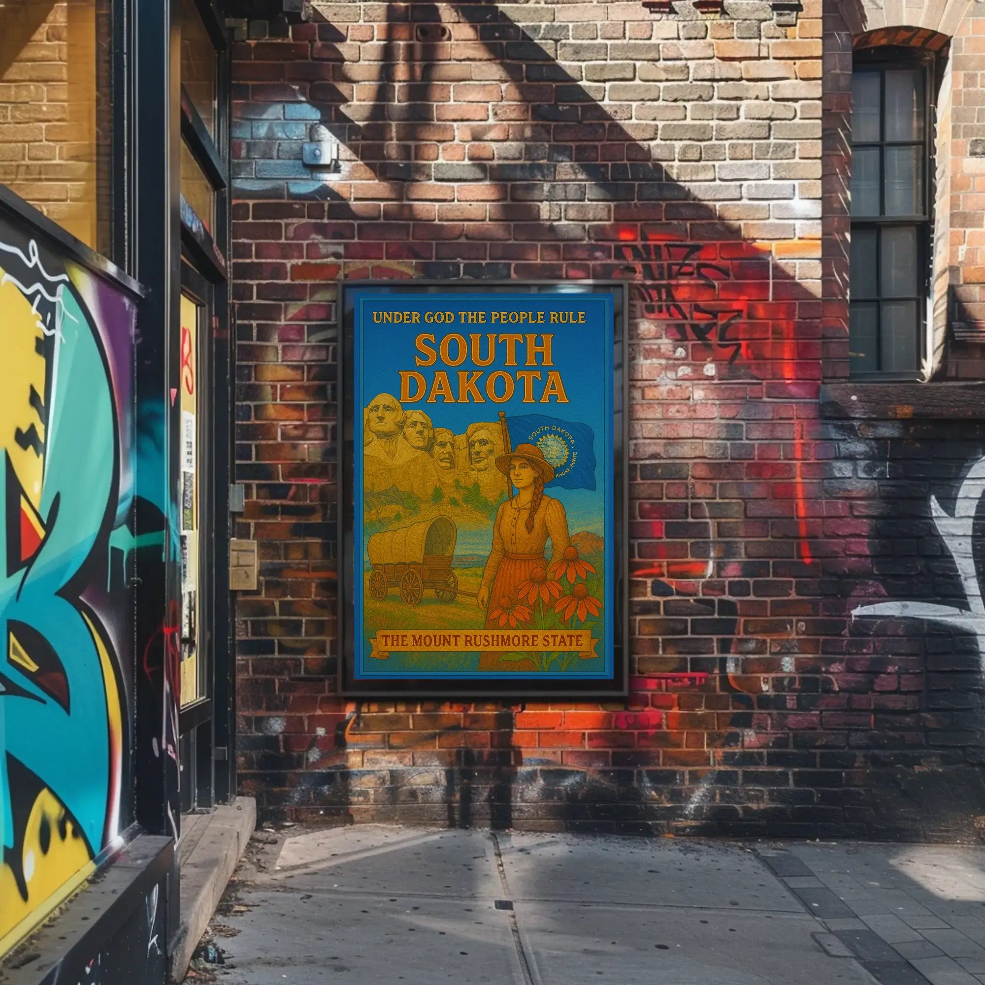 South Dakota Heritage Pride Cultural or Heritage Poster PosterGoat