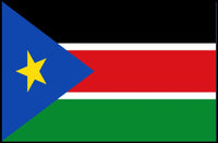 South Sudan Flag with Modern Geometric Design Country Flag Poster PosterGoat