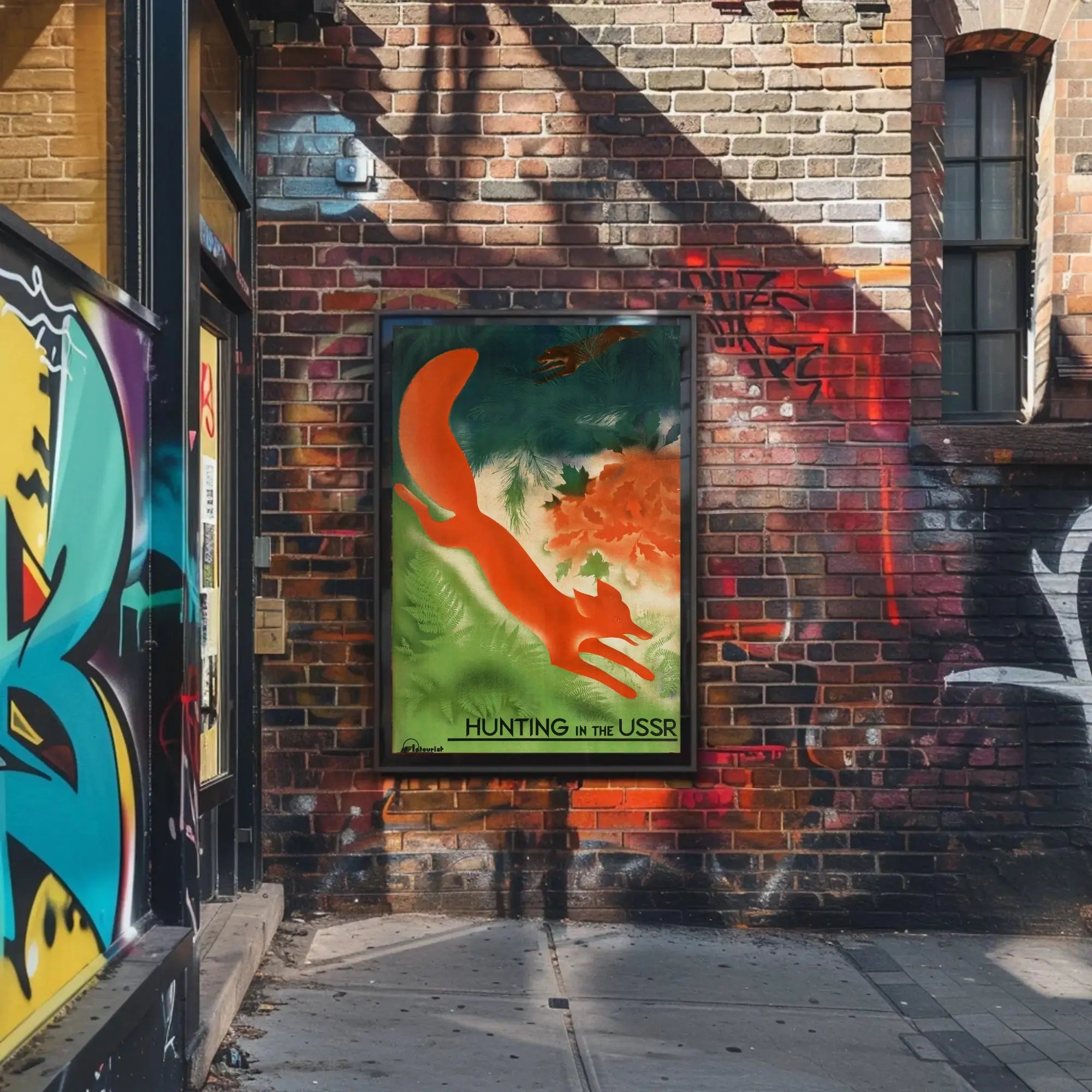 Soviet Era Hunting Adventure Propaganda Poster PosterGoat