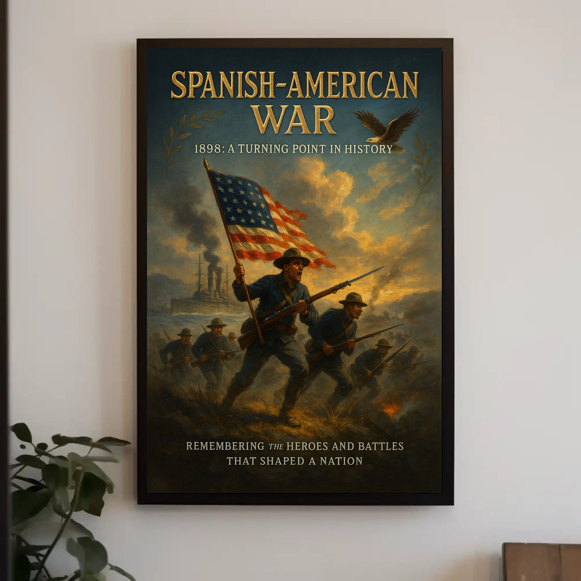 Spanish-American War 1898 Historical Poster PosterGoat