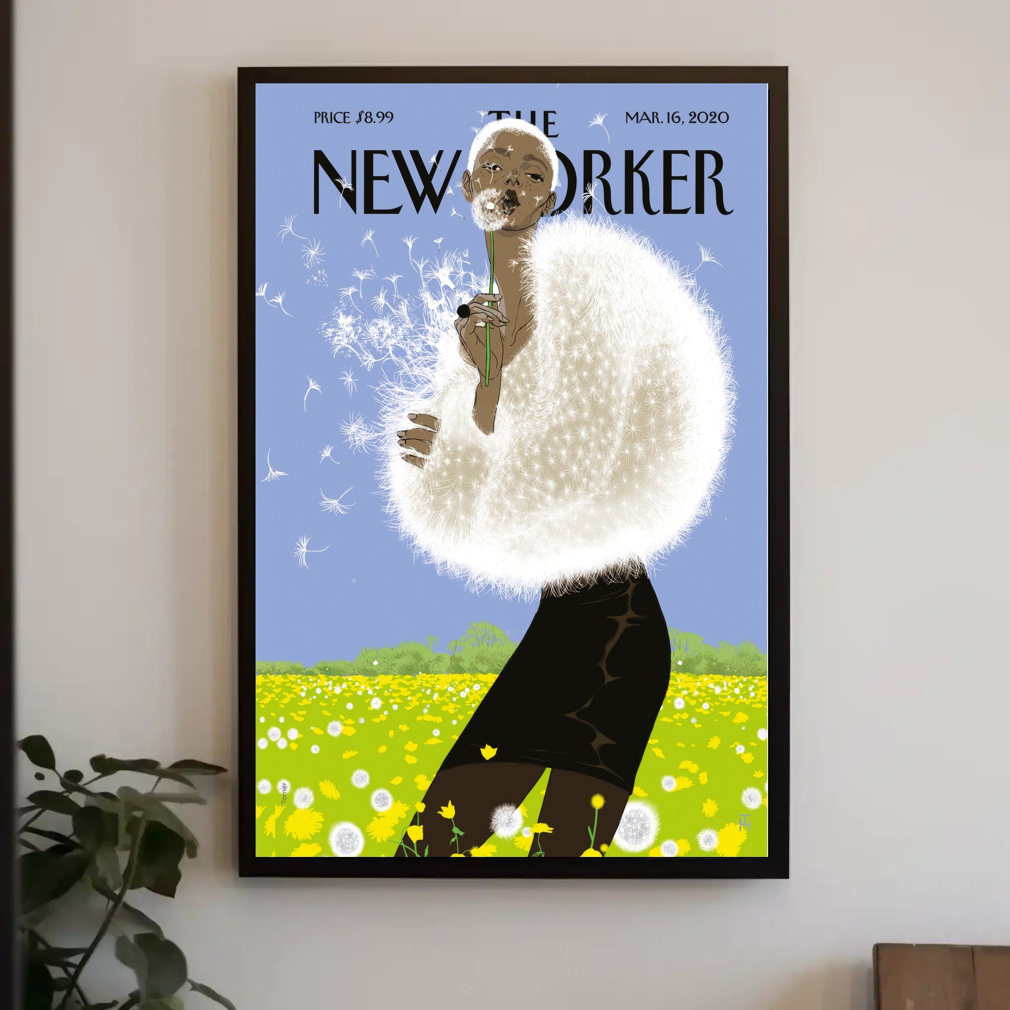 Spring Vibes Bright Dandelion Scene Artistic Poster PosterGoat