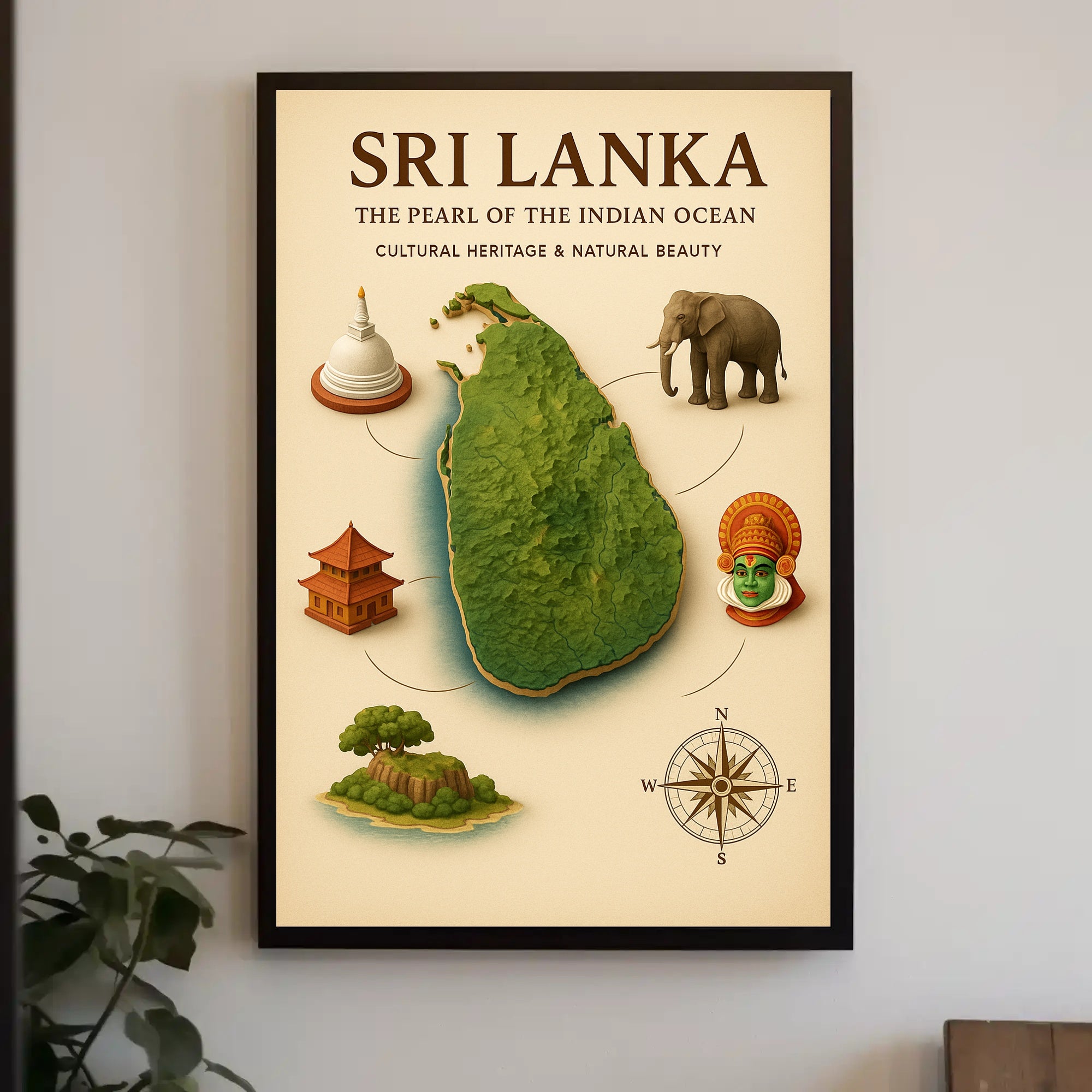 Sri Lanka The Pearl Of The Indian Poster PosterGoat