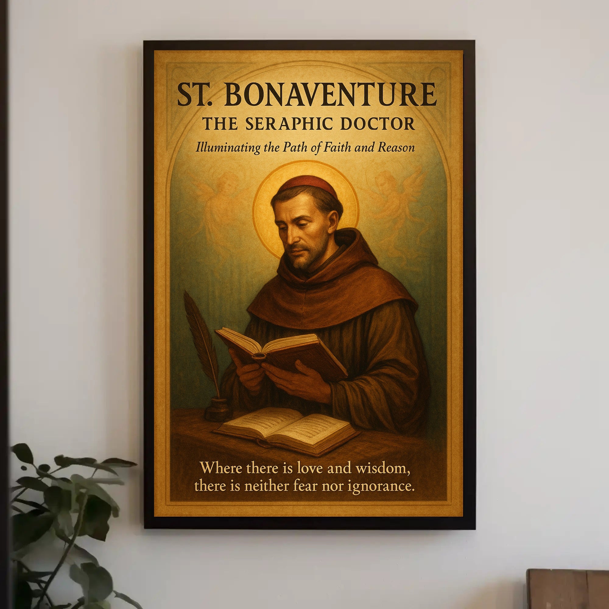 St. Bonaventure The Seraphic Doctor Poster PosterGoat