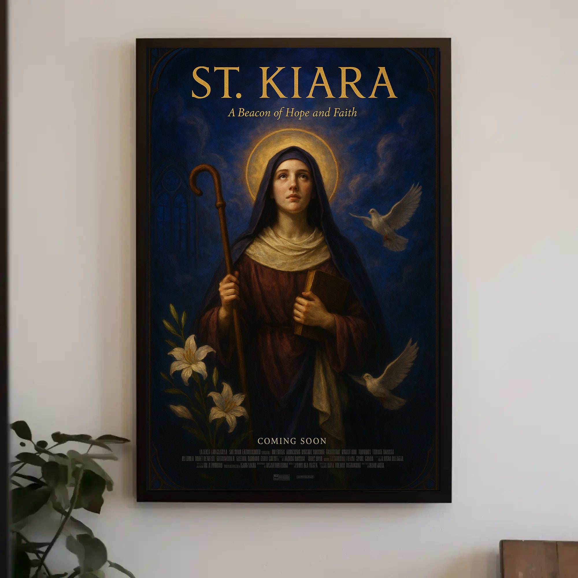 St. Kiara A Beacon Of Hope And Faith Poster PosterGoat