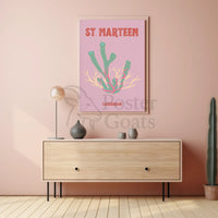 St. Marteen Caribbean Escape Minimalist Travel Poster PosterGoat