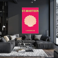 St. Marteen Vibrant Coastal Travel Poster PosterGoat