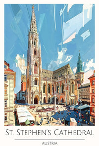 St. Stephen's Cathedral in Austria Poster PosterGoat