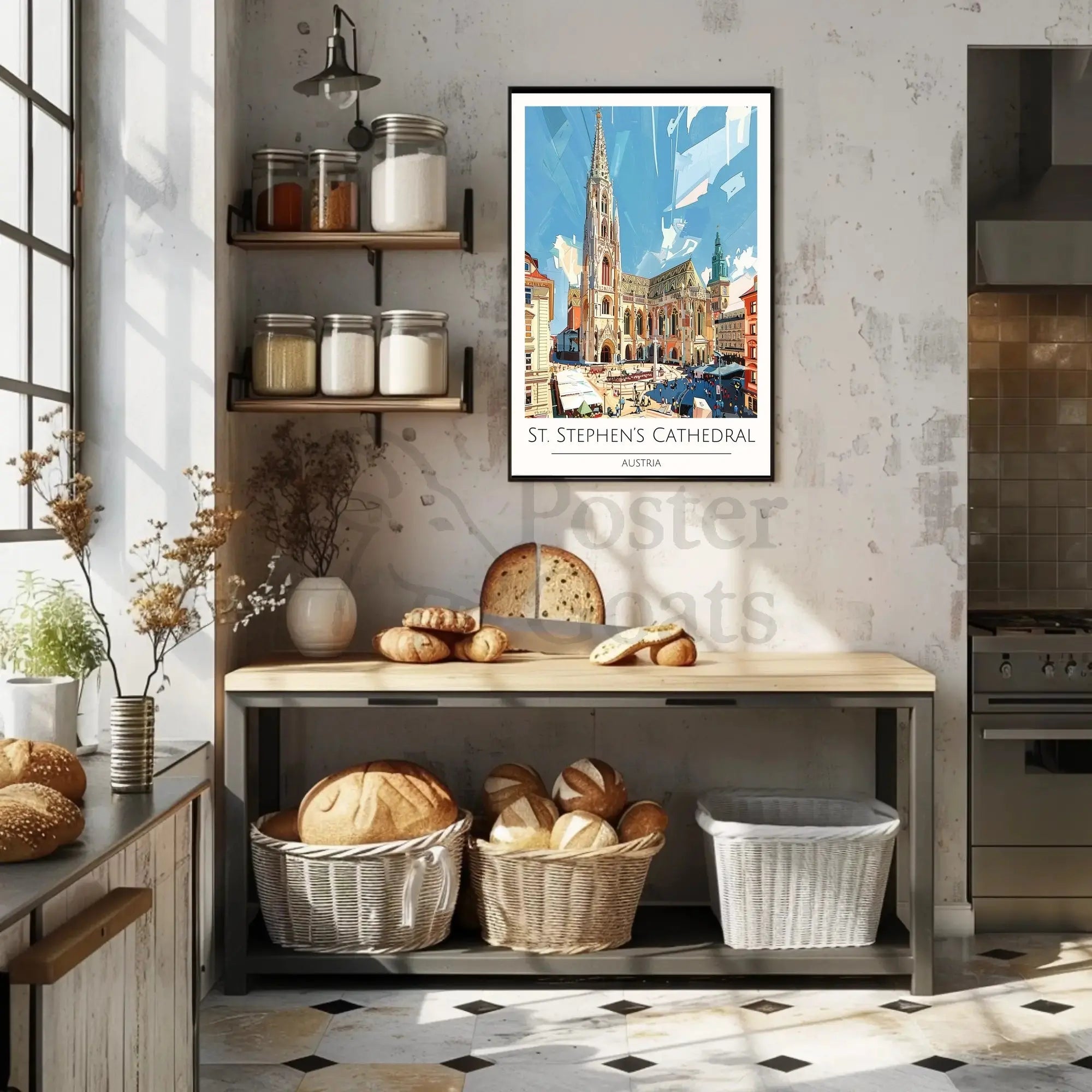 St. Stephen's Cathedral in Austria Poster PosterGoat