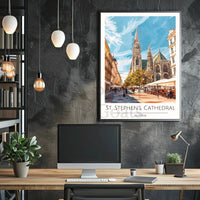St. Stephen's Cathedral in Vienna: Vibrant Poster PosterGoat