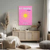 St. Tropez Sunshine Vibes Travel Poster PosterGoat