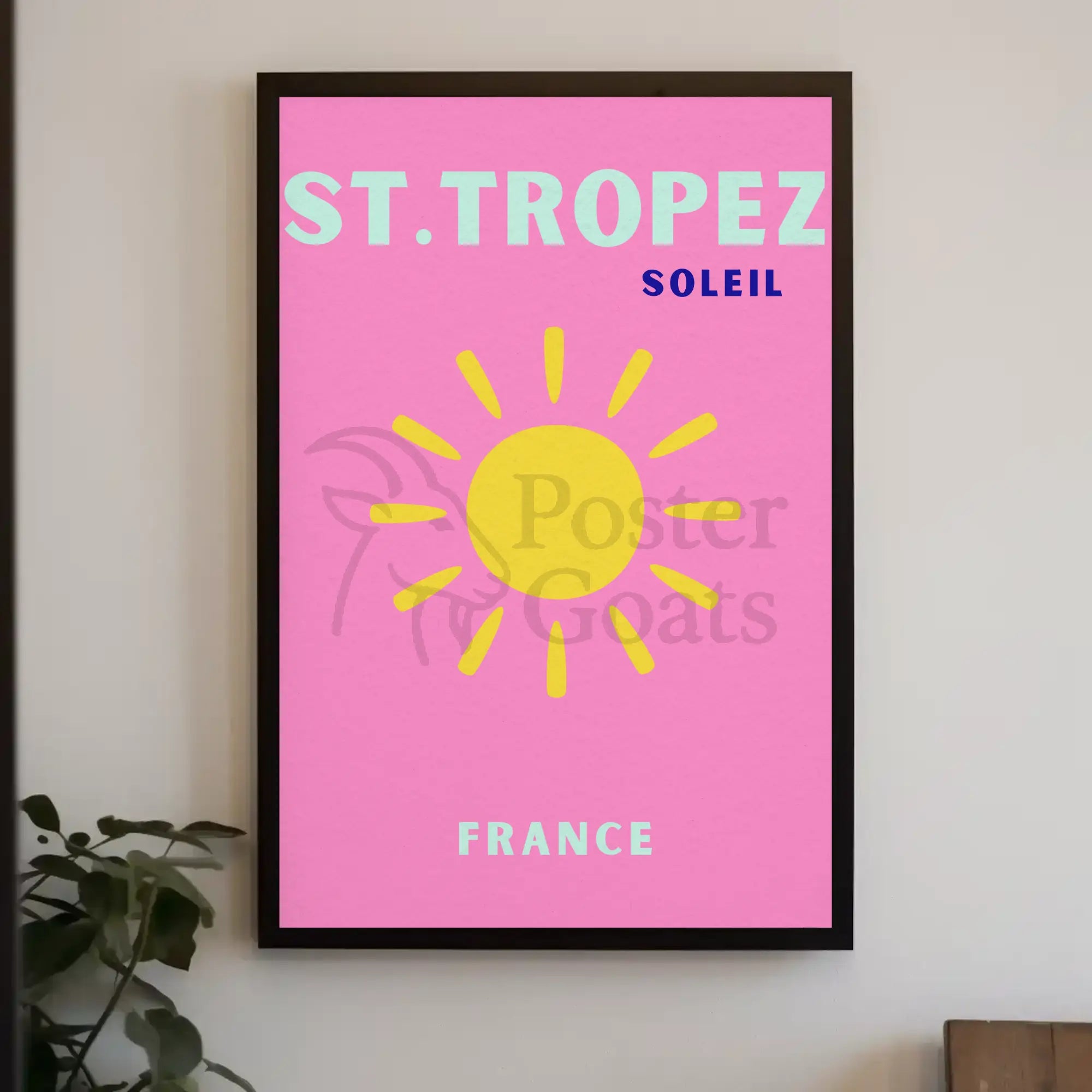 St. Tropez Sunshine Vibes Travel Poster PosterGoat