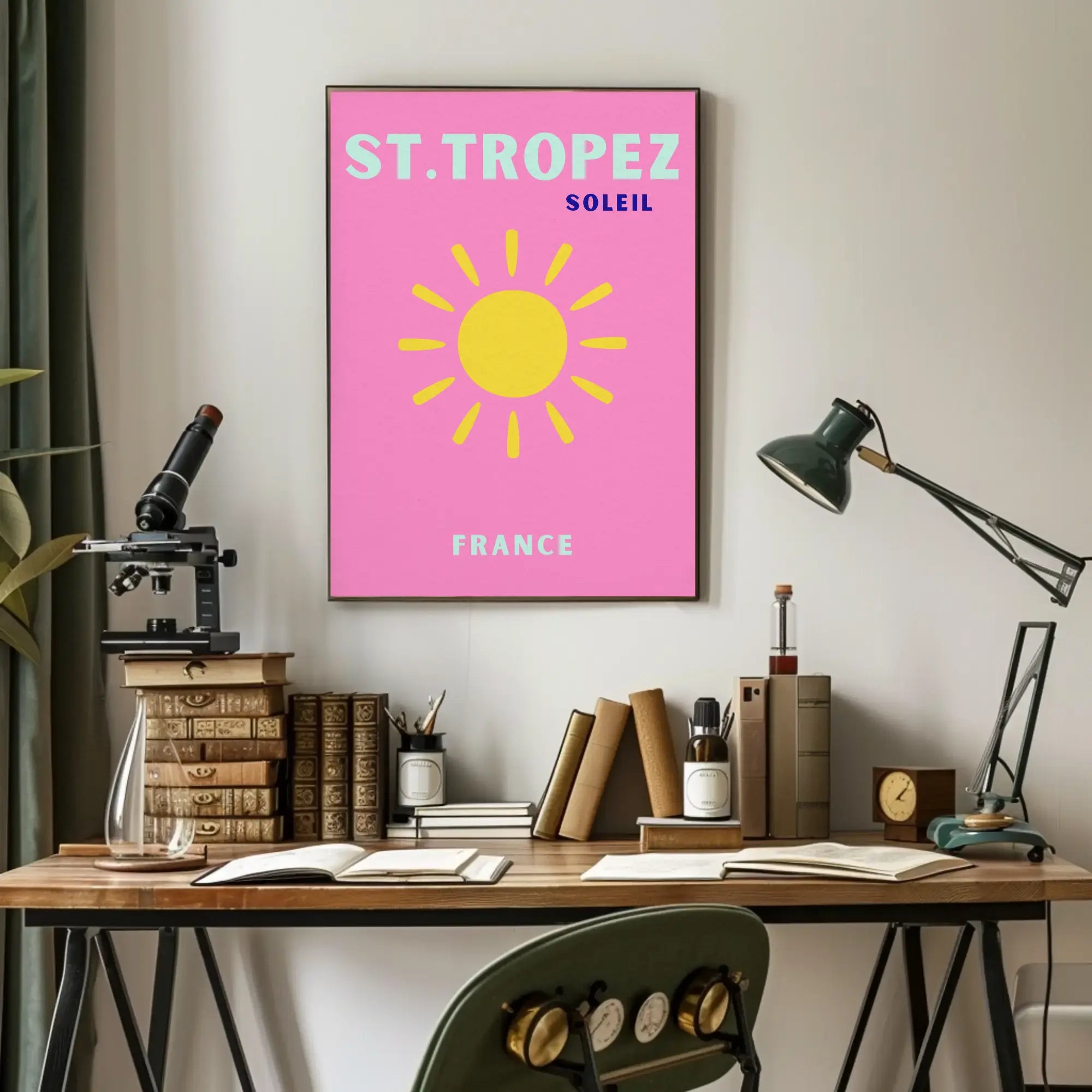 St. Tropez Sunshine Vibes Travel Poster PosterGoat