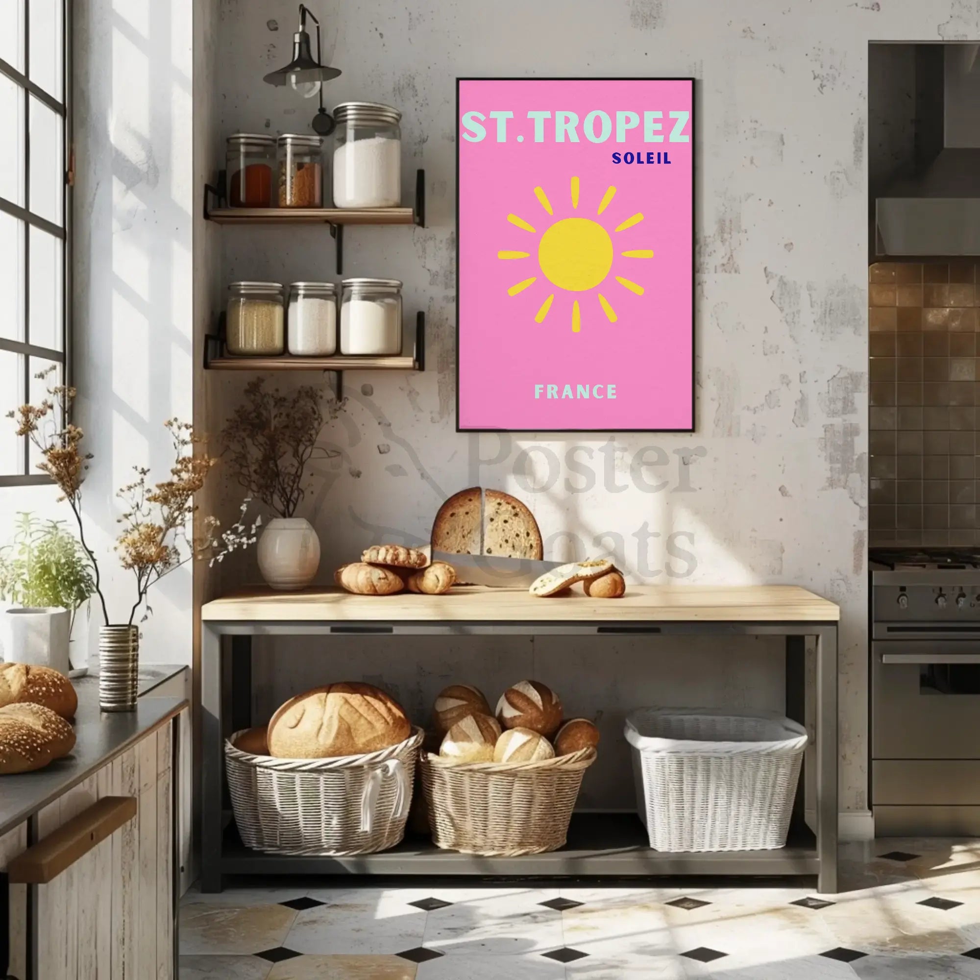 St. Tropez Sunshine Vibes Travel Poster PosterGoat