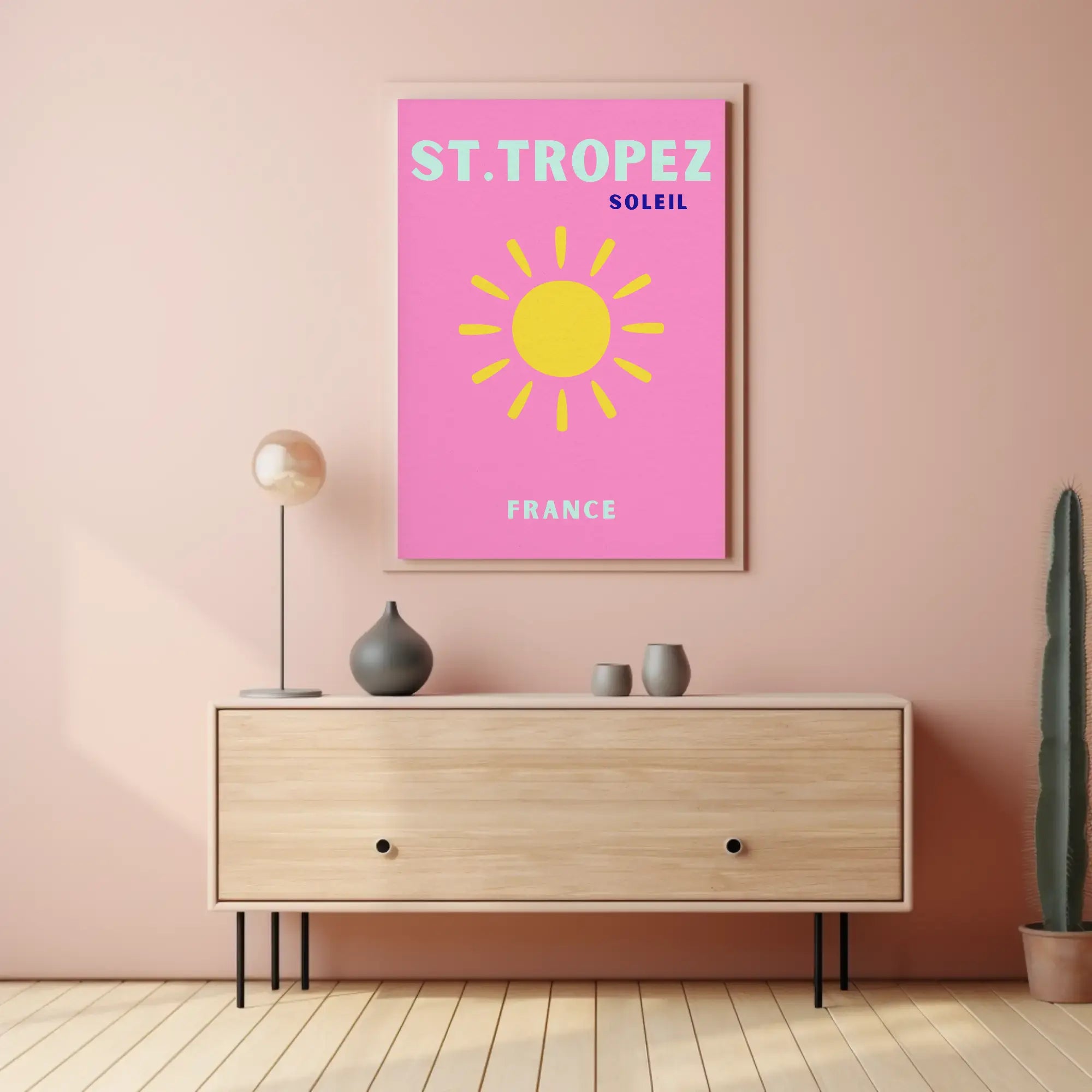 St. Tropez Sunshine Vibes Travel Poster PosterGoat