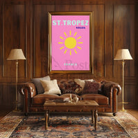 St. Tropez Sunshine Vibes Travel Poster PosterGoat