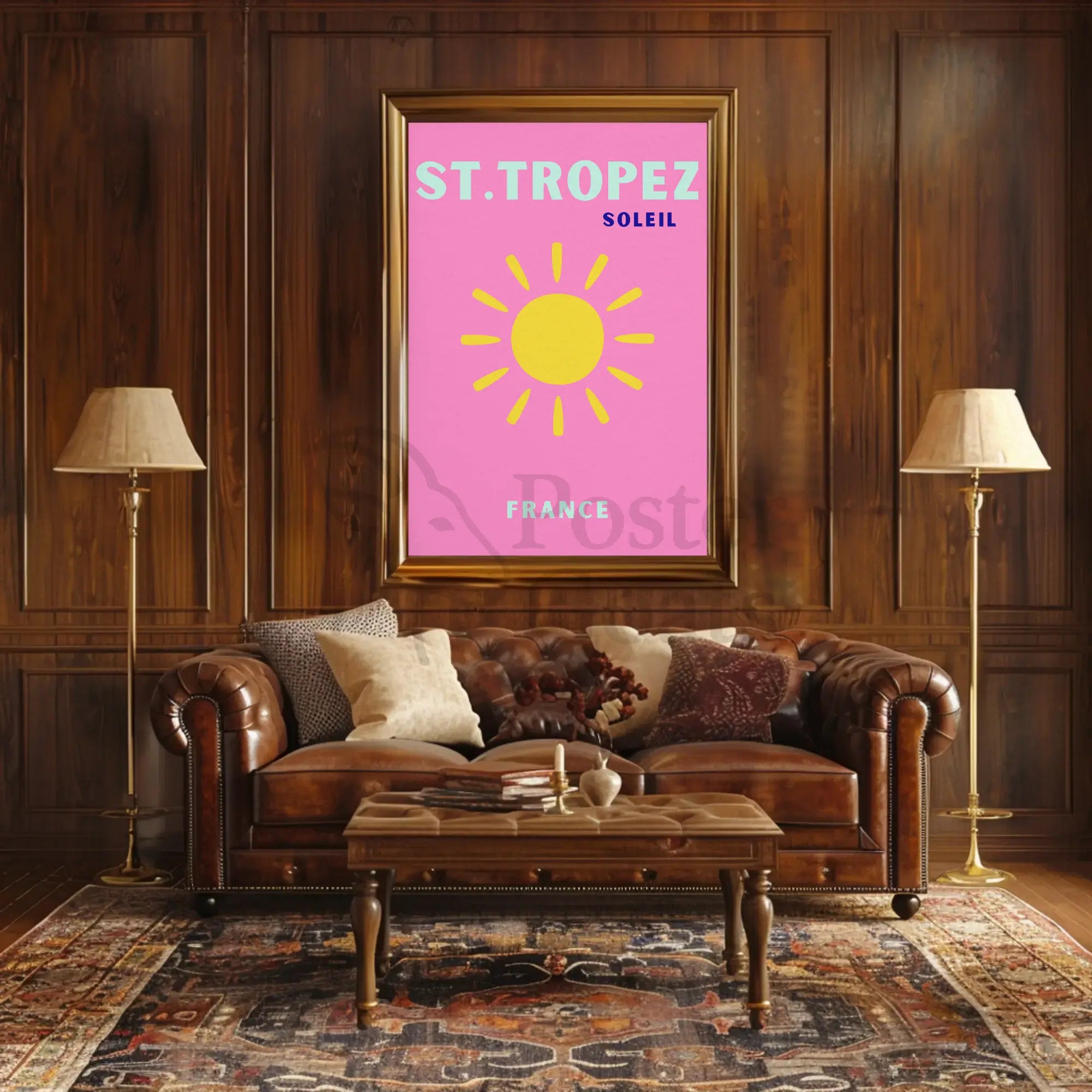 St. Tropez Sunshine Vibes Travel Poster PosterGoat