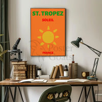 St. Tropez Travel Poster celebrates sunny French Riviera memories PosterGoat