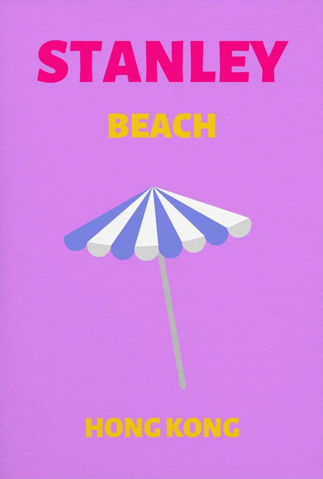Stanley Beach Modern Travel Artwork Travel Poster PosterGoat