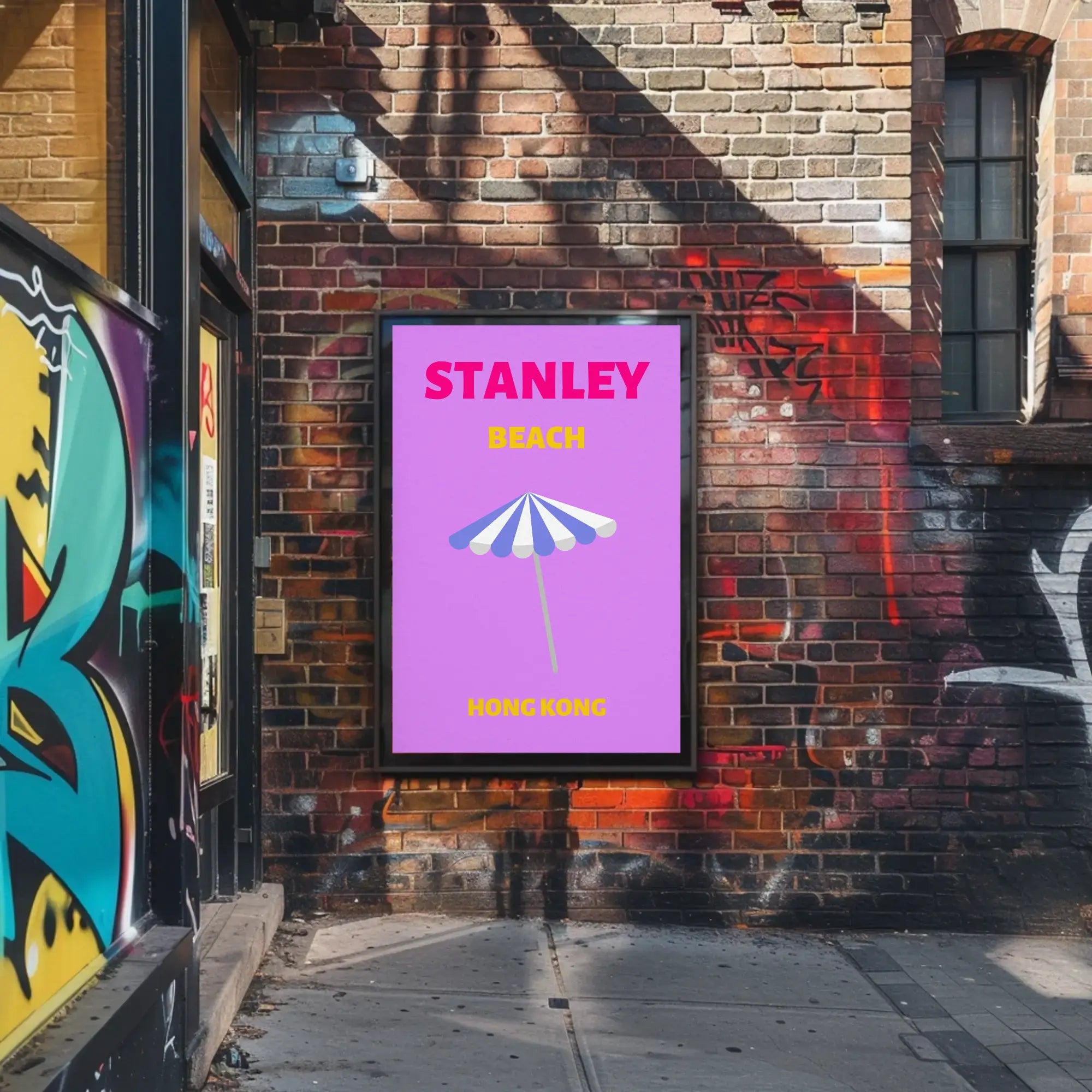 Stanley Beach Modern Travel Artwork Travel Poster PosterGoat