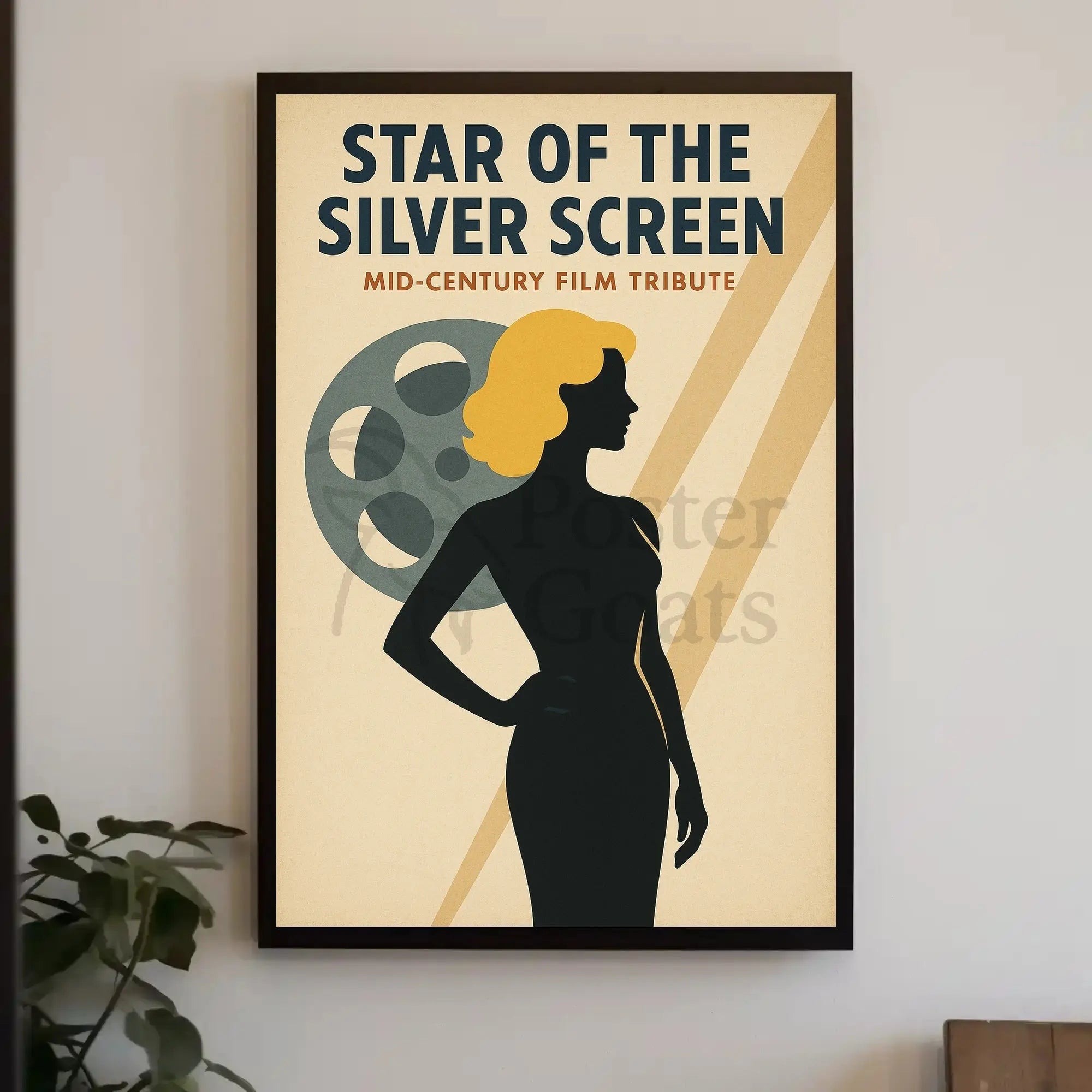 Star of the Silver Screen Tribute Artistic Poster PosterGoat