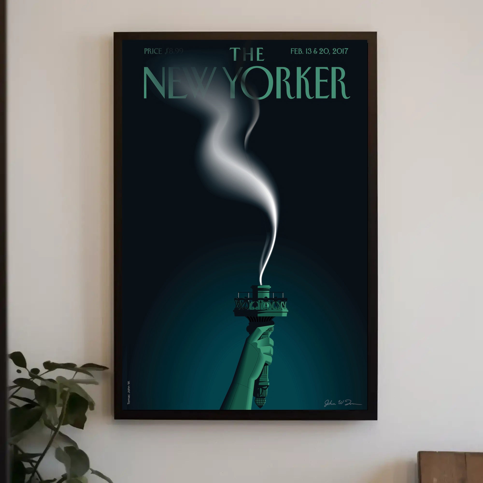 Statue of Liberty New York City Artistic Travel Poster PosterGoat
