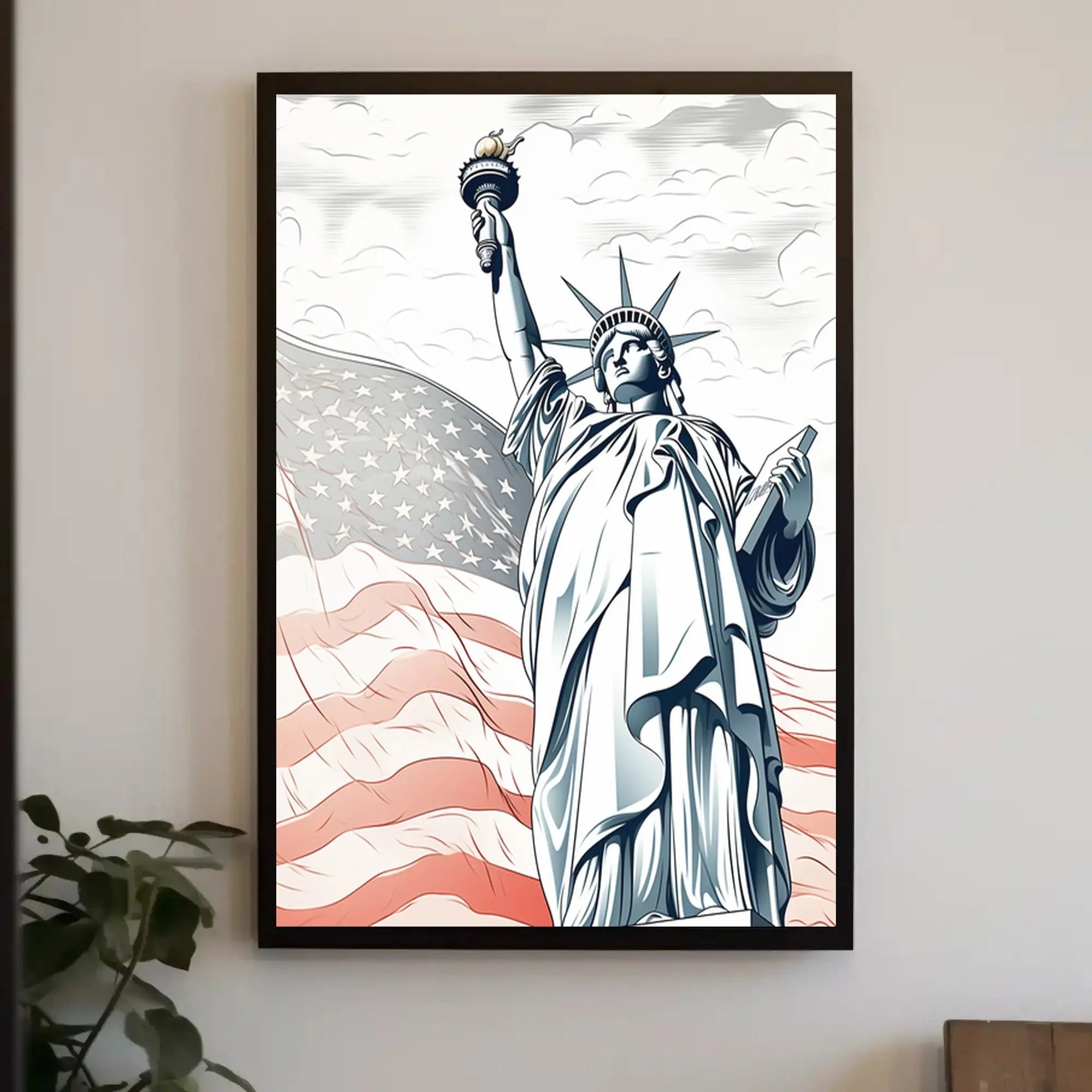 Statue of Liberty New York Patriotic Heritage Poster PosterGoat