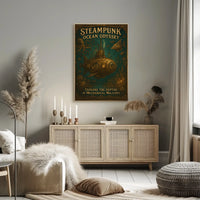 Steampunk Ocean Odyssey Adventure Futuristic Sci-Fi Poster PosterGoat