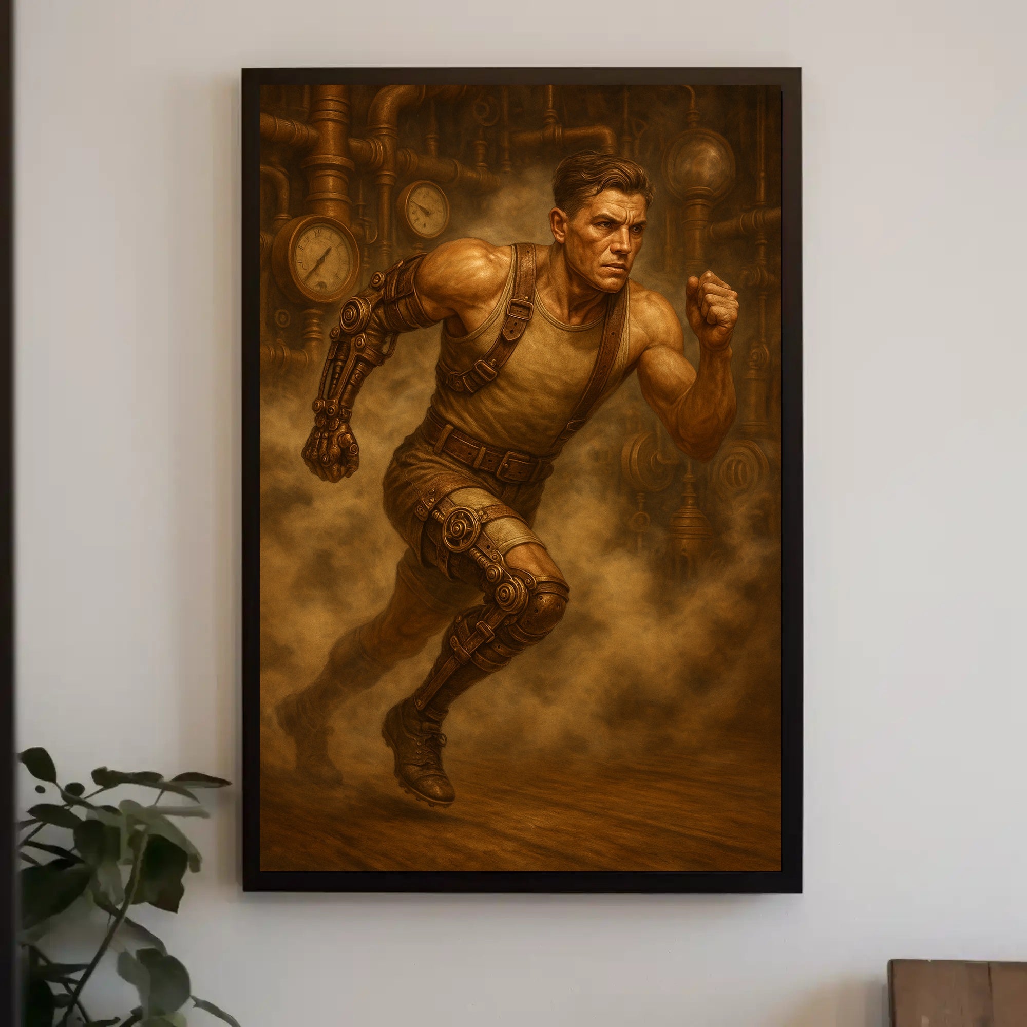 Steampunk Runner Poster PosterGoat