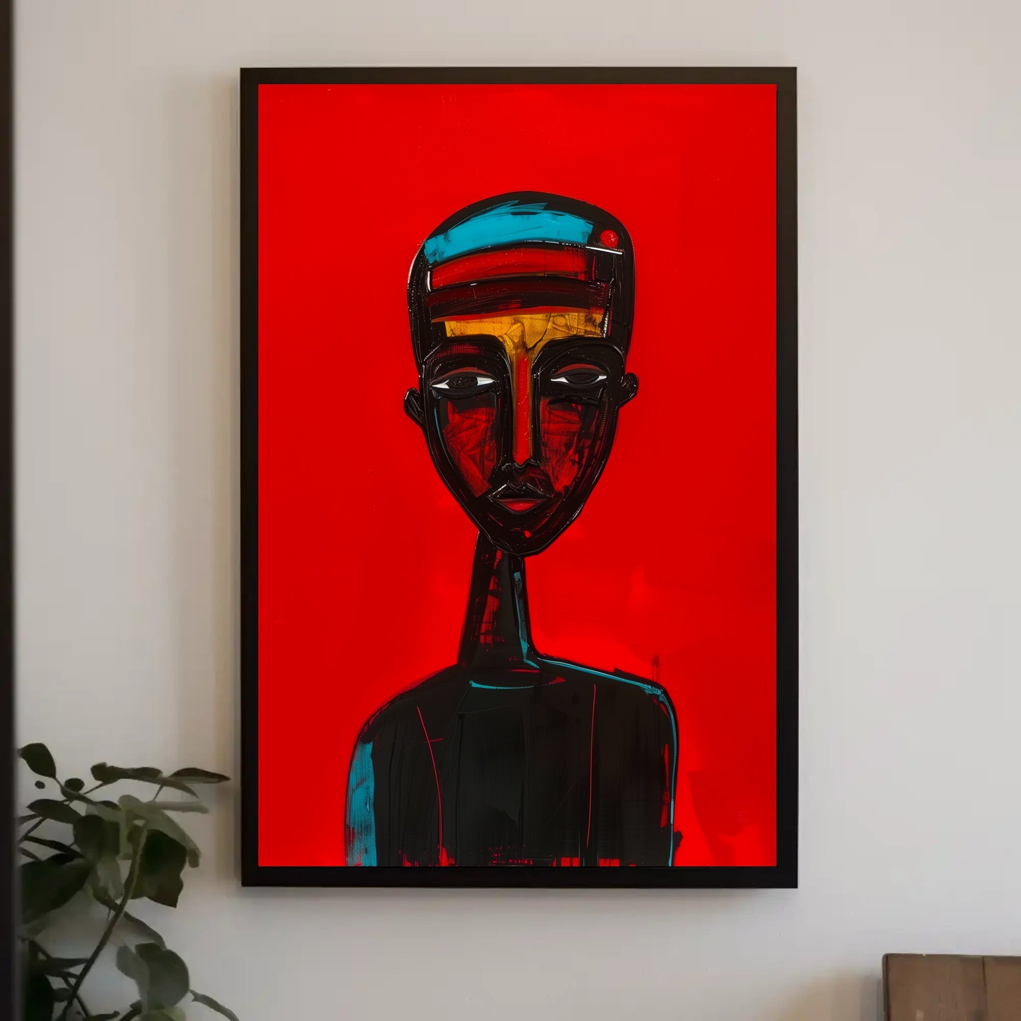 Striking Abstract Portrait Art Poster - Abstract or Artistic Poster PosterGoat