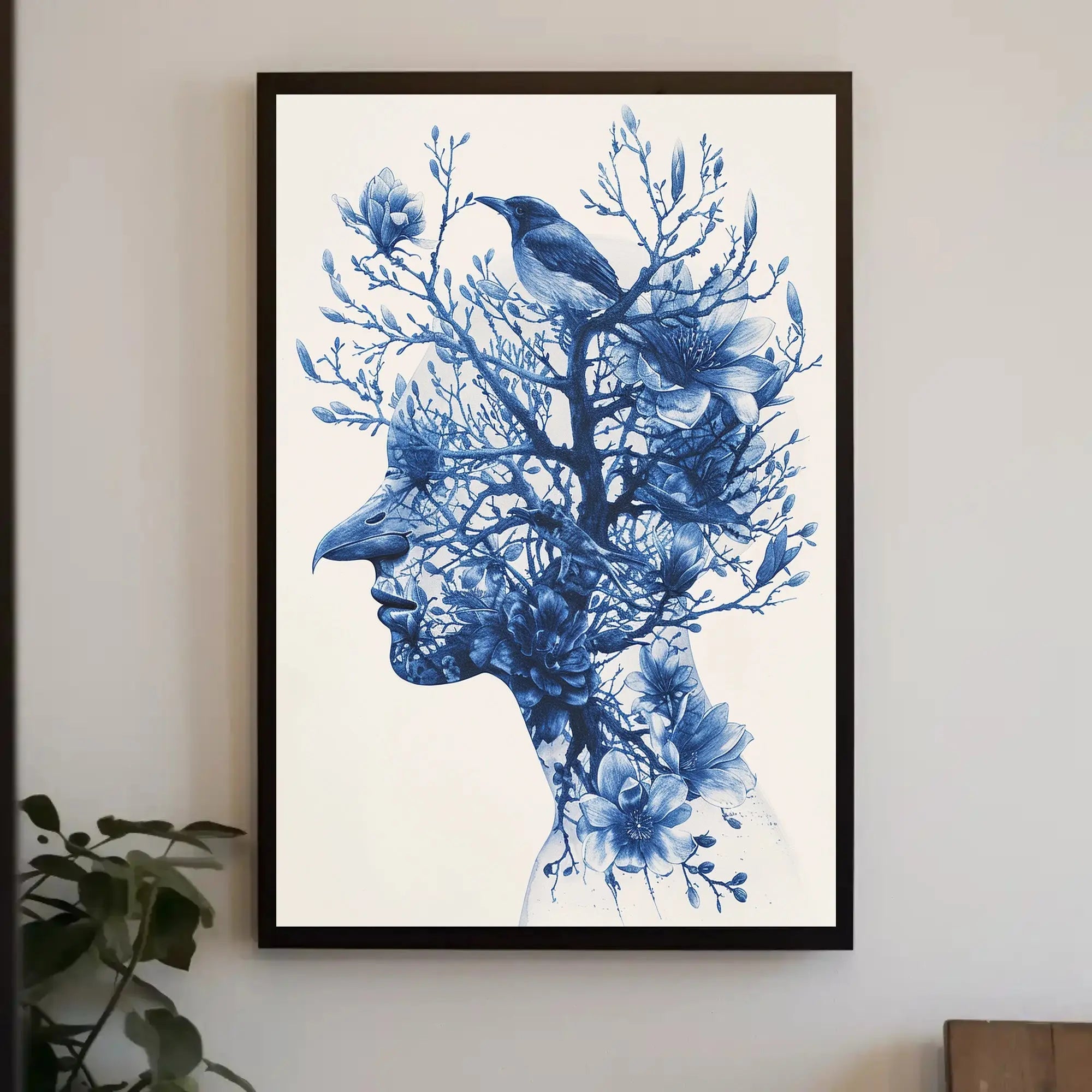 Stylized Human-Nature Silhouette: Abstract, Artistic, or Pop Culture Poster PosterGoat